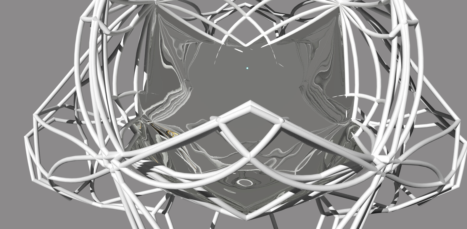 Reflective cup surface, inside