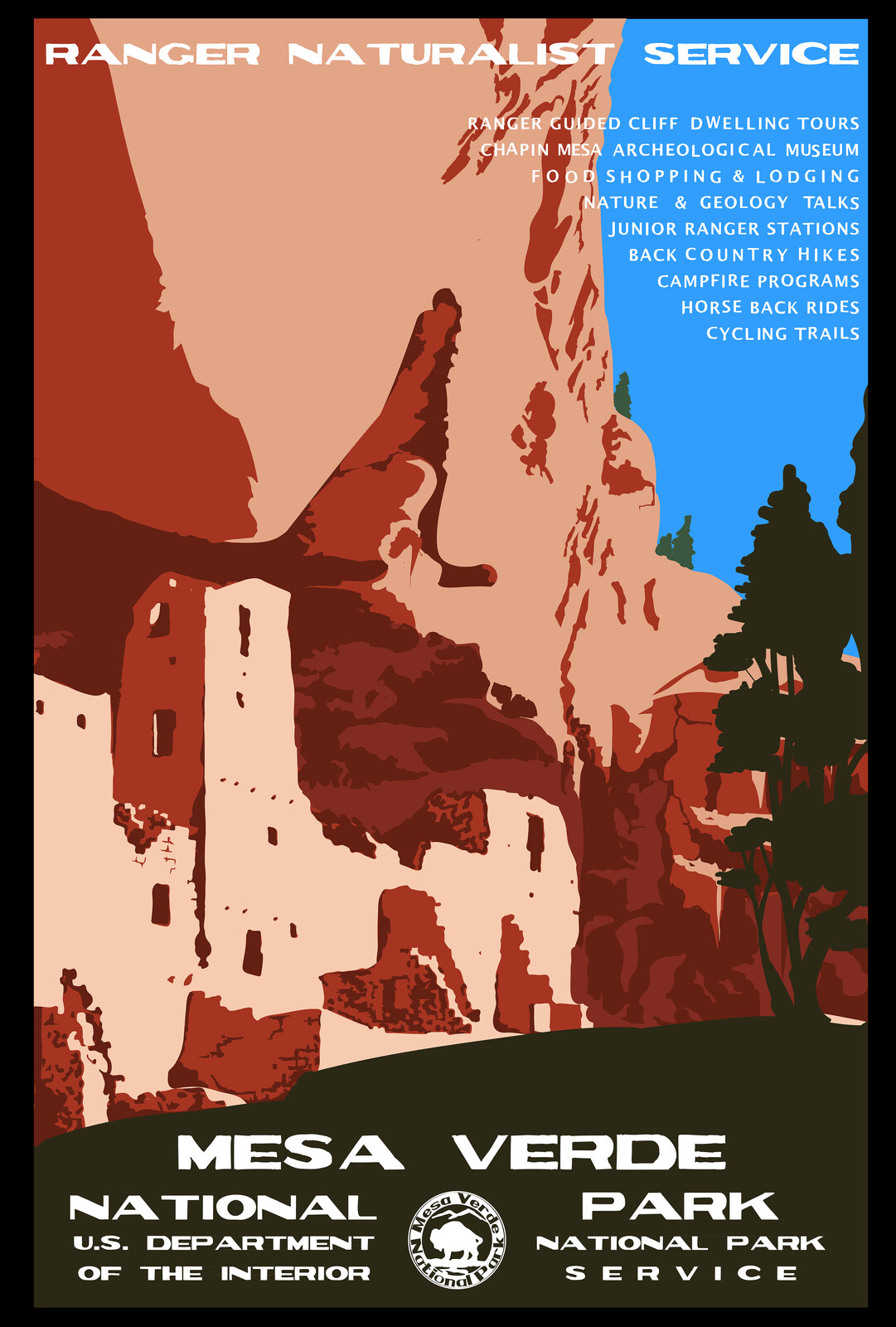 a replica of WPA National Park posters. 