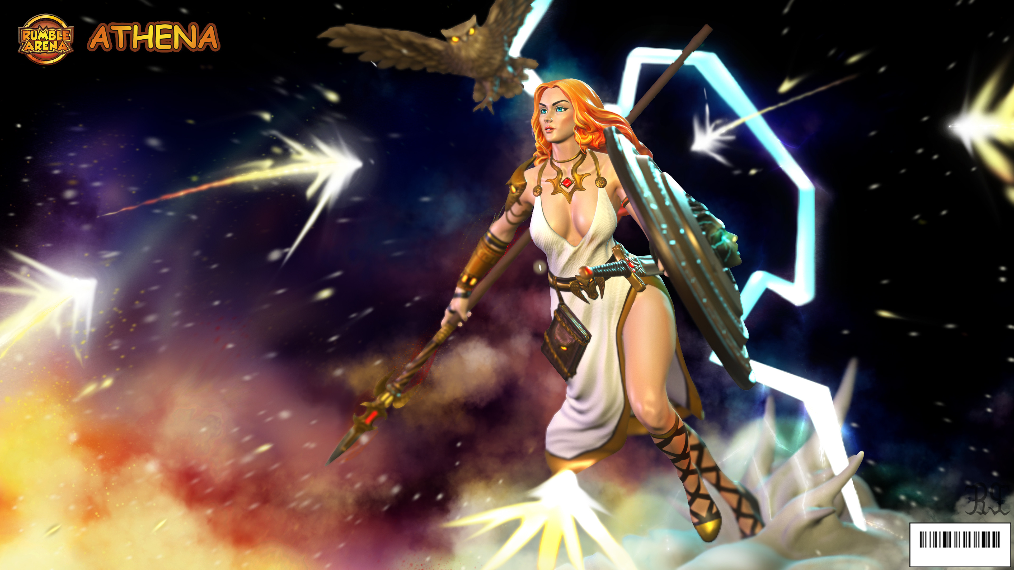 Artstation Athena Goddess Of Wisdom And War Sm Bonin