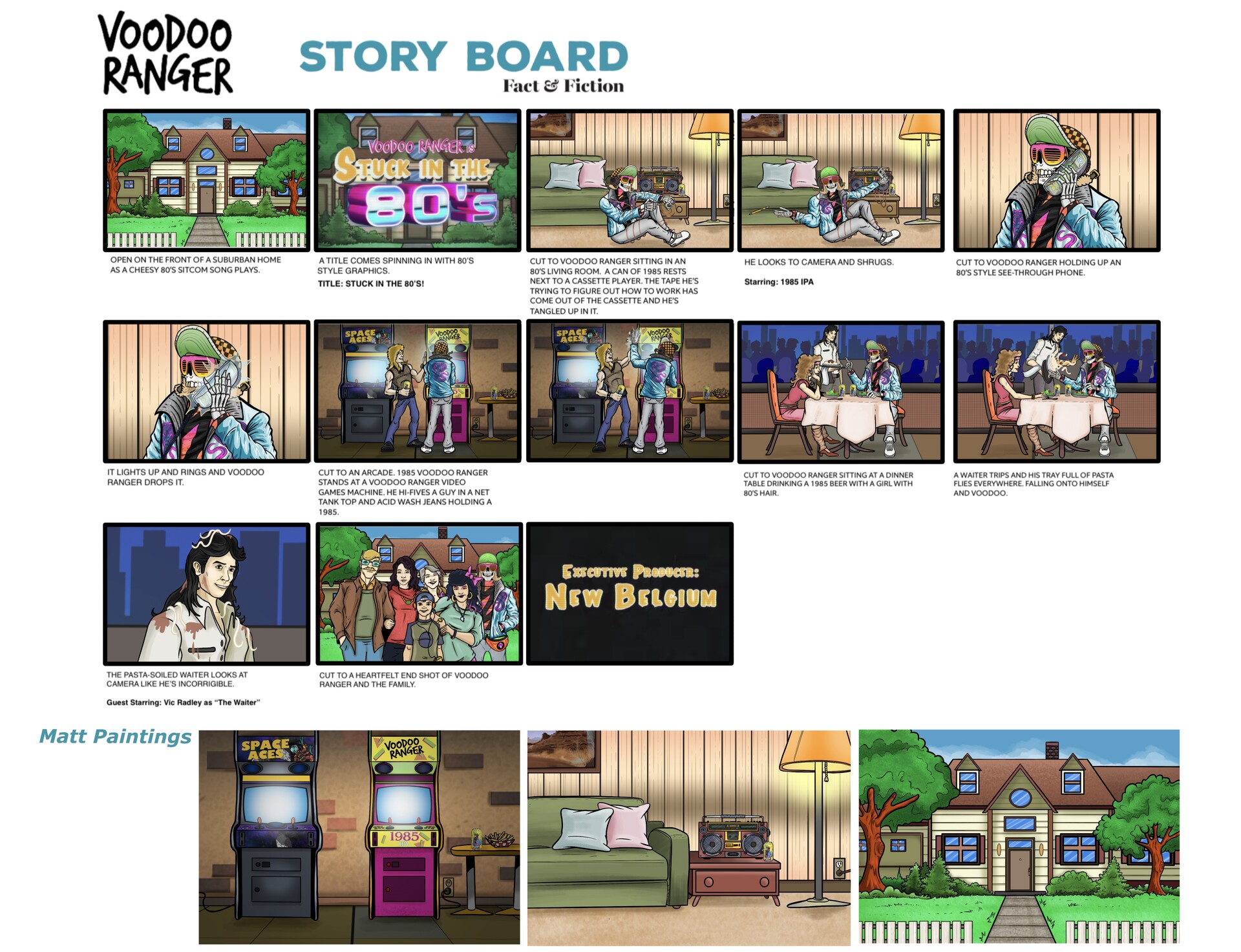 Artstation Voodoo Ranger 1985 Stuck In The 80s Storyboards Sean Tourangeau