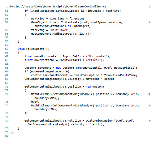 Anirudh Bandaru - Space Shooter Scripting C#