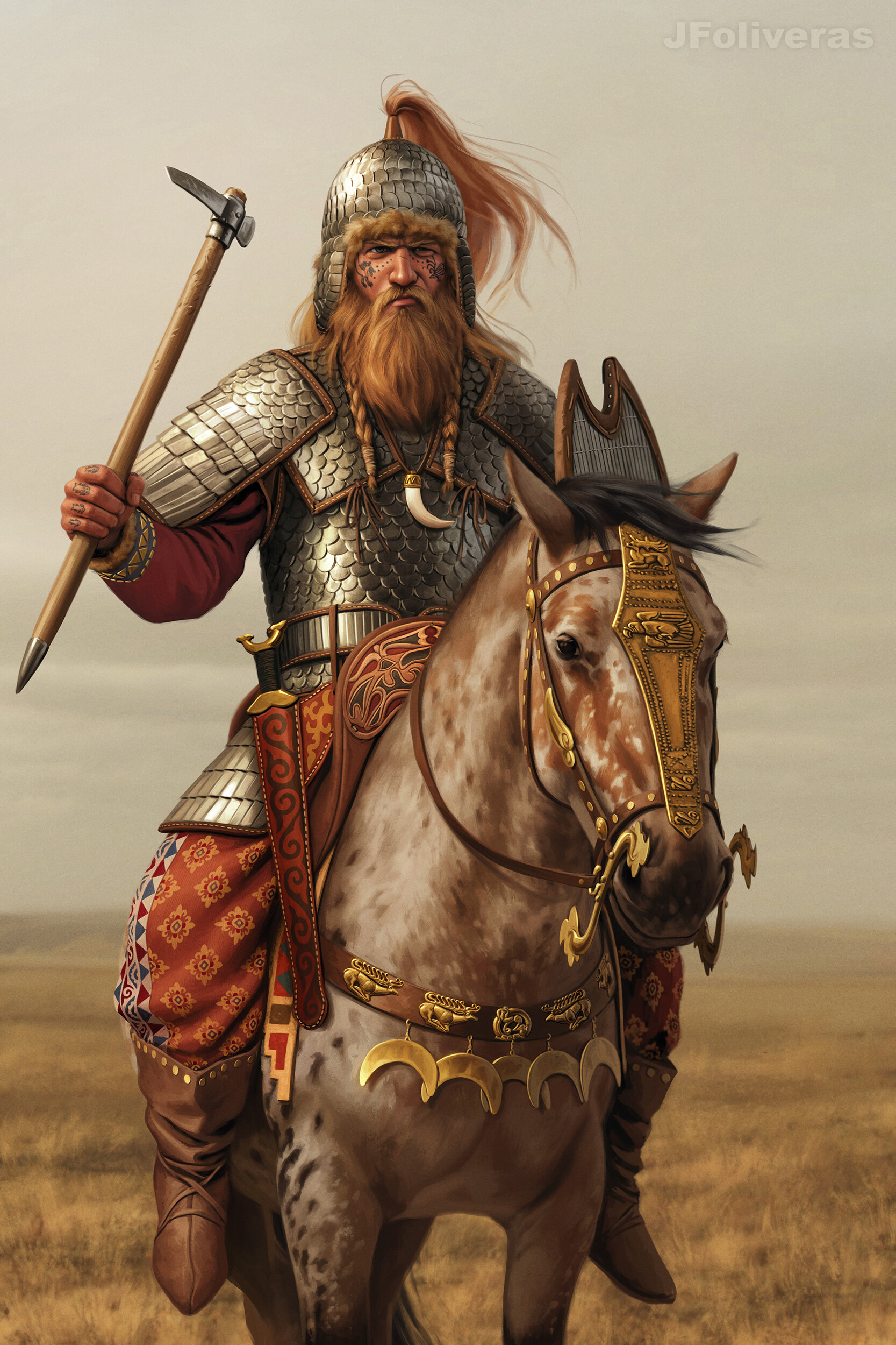 Scythian Chieftain by Joan Francesc Oliveras Pallerols : IndoEuropean