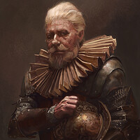Artstation Iron Warrior Oil Painting Thomas Elliott