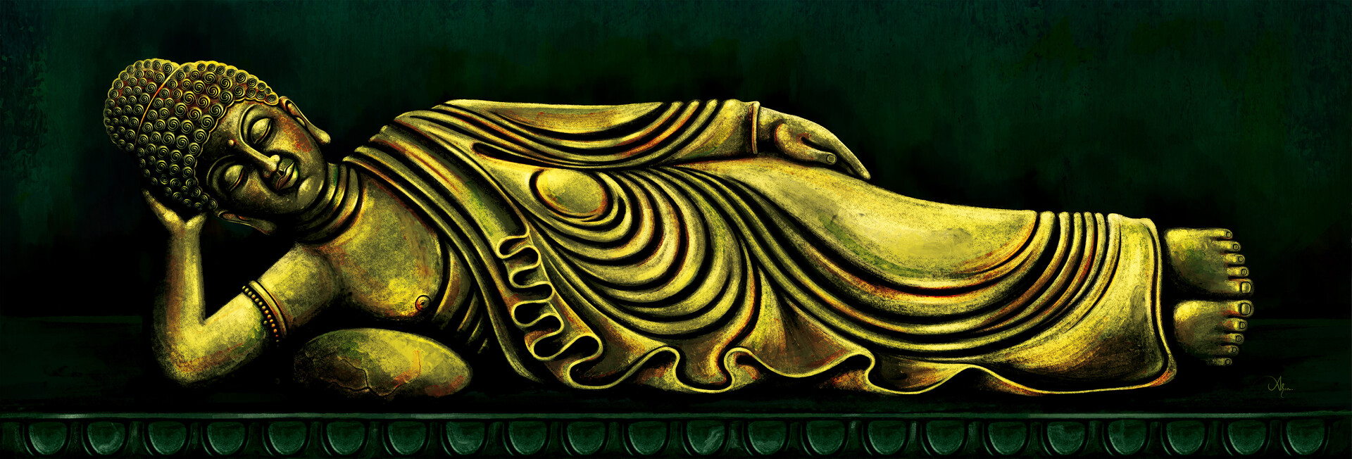 ArtStation - Sleeping Buddha