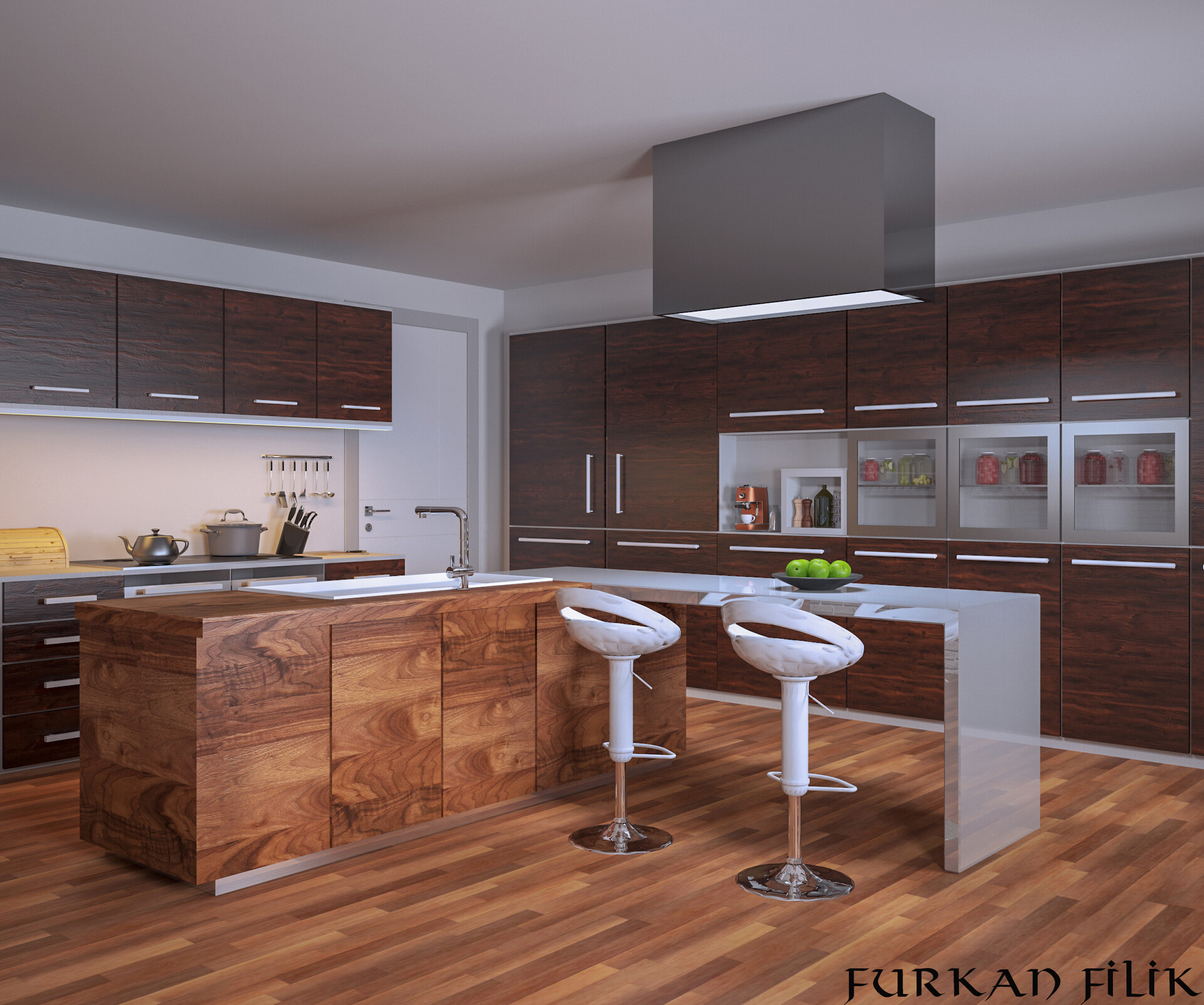 Artstation Mutfak Tasarim Kitchen Design 01 Muhammed Furkan Filik