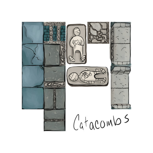 Tile set Catacombs