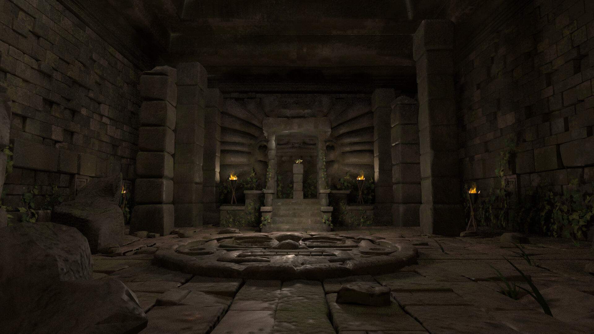 So mi an mayan temple interior