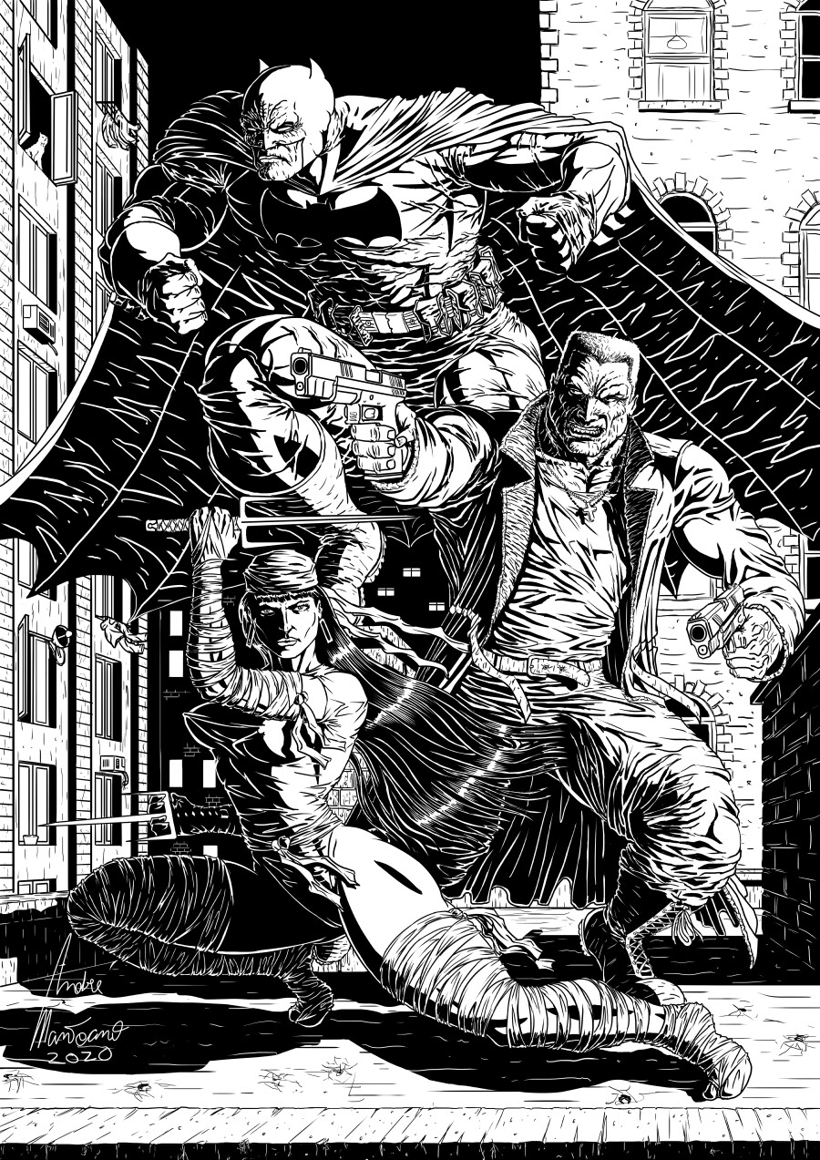 Artstation - Tribute To Frank Miller