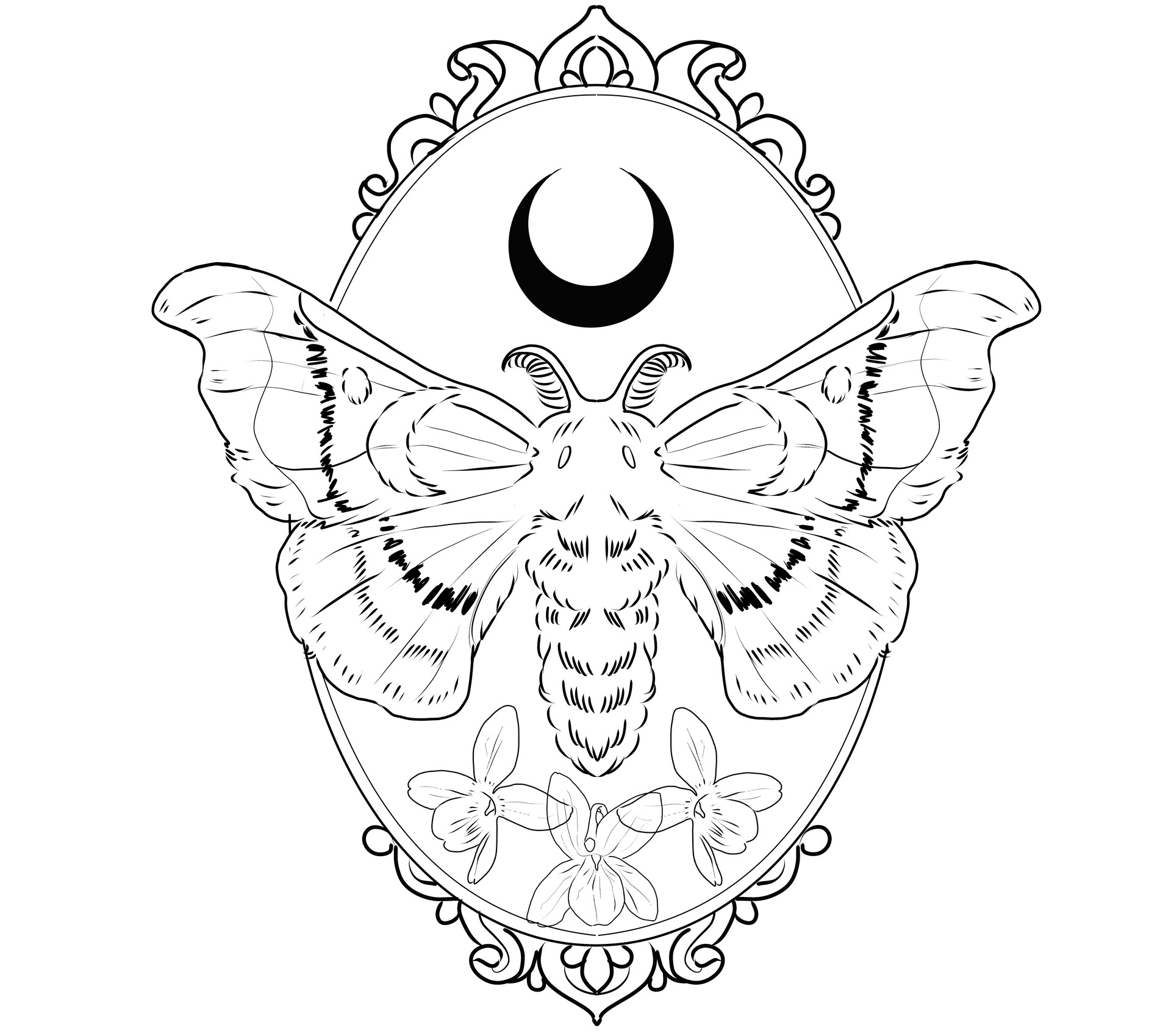 Moth Tattoo Vector Images over 3000