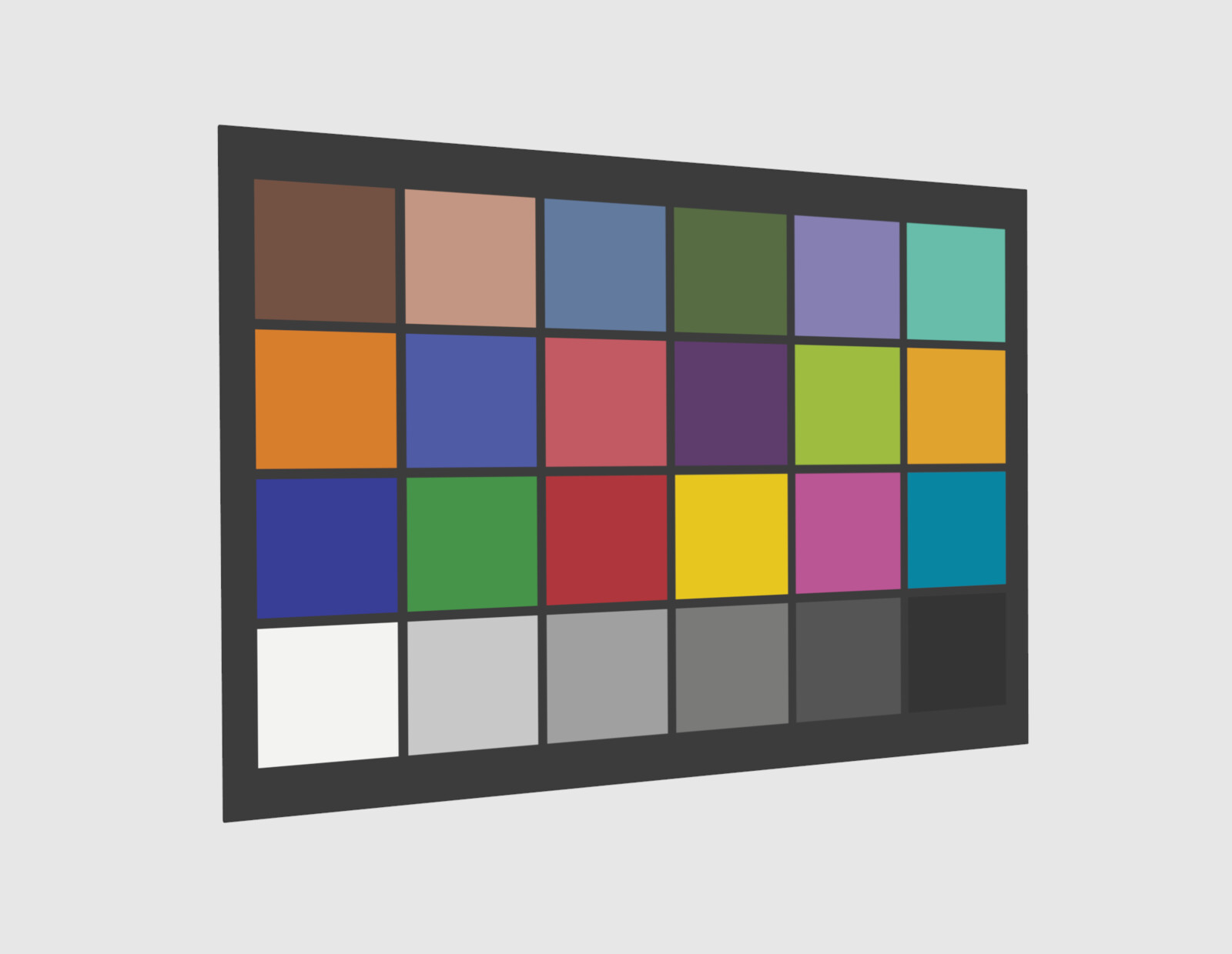 Color Checker Chart 3D Model (Free)