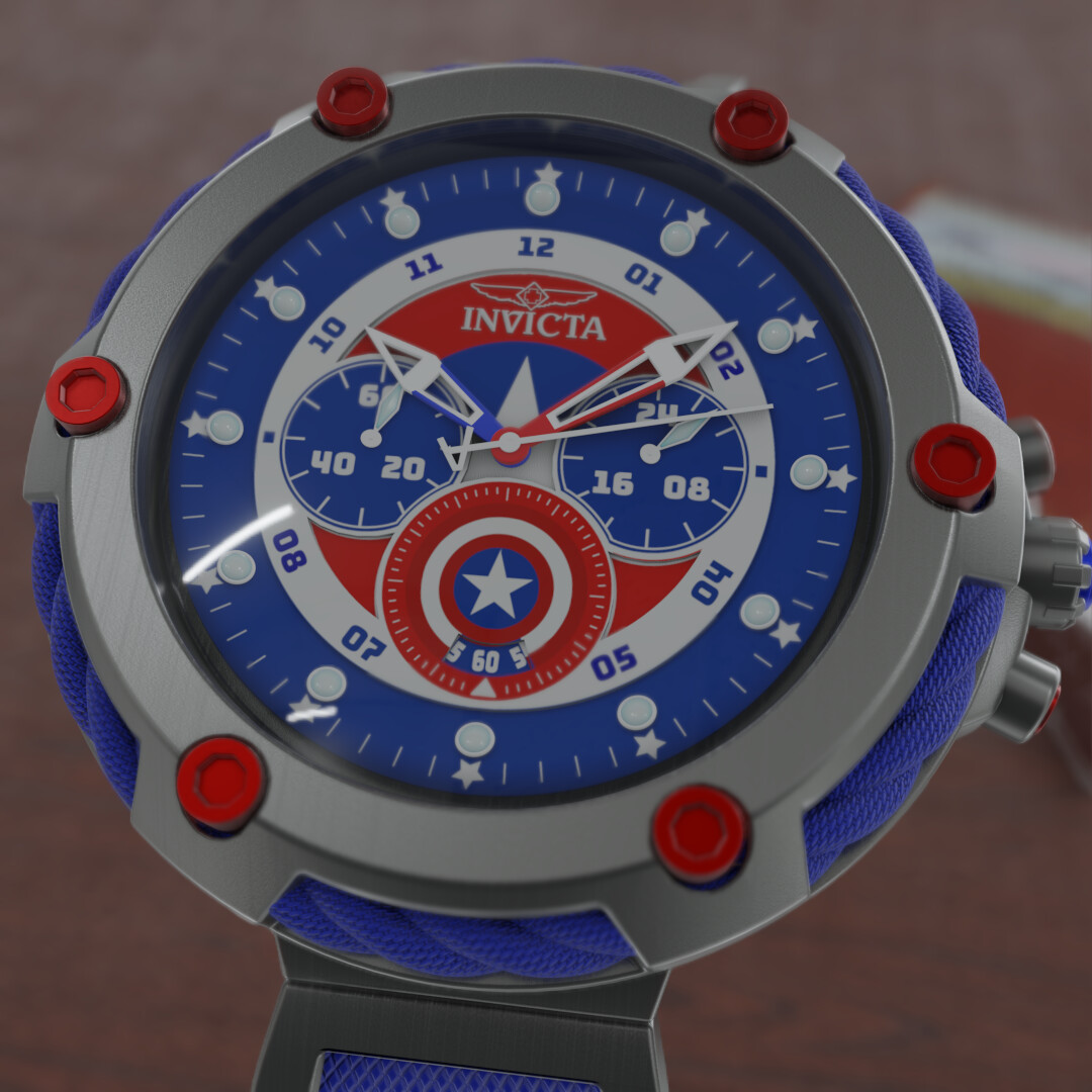 Get Good with Vince Invicta Marvel Captain America Watch