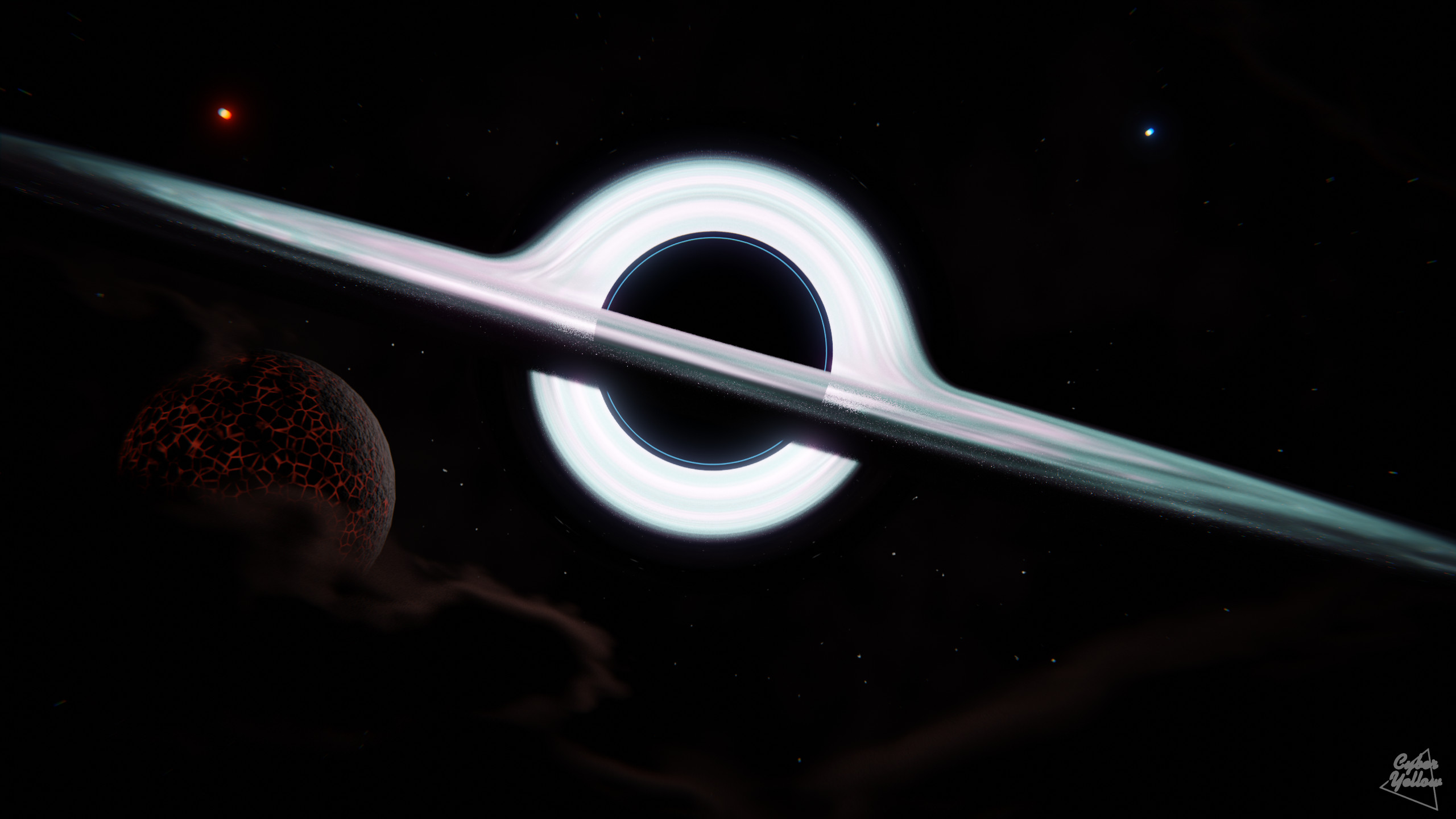 Artstation Supermassive Black Hole Wallpaper 1440p
