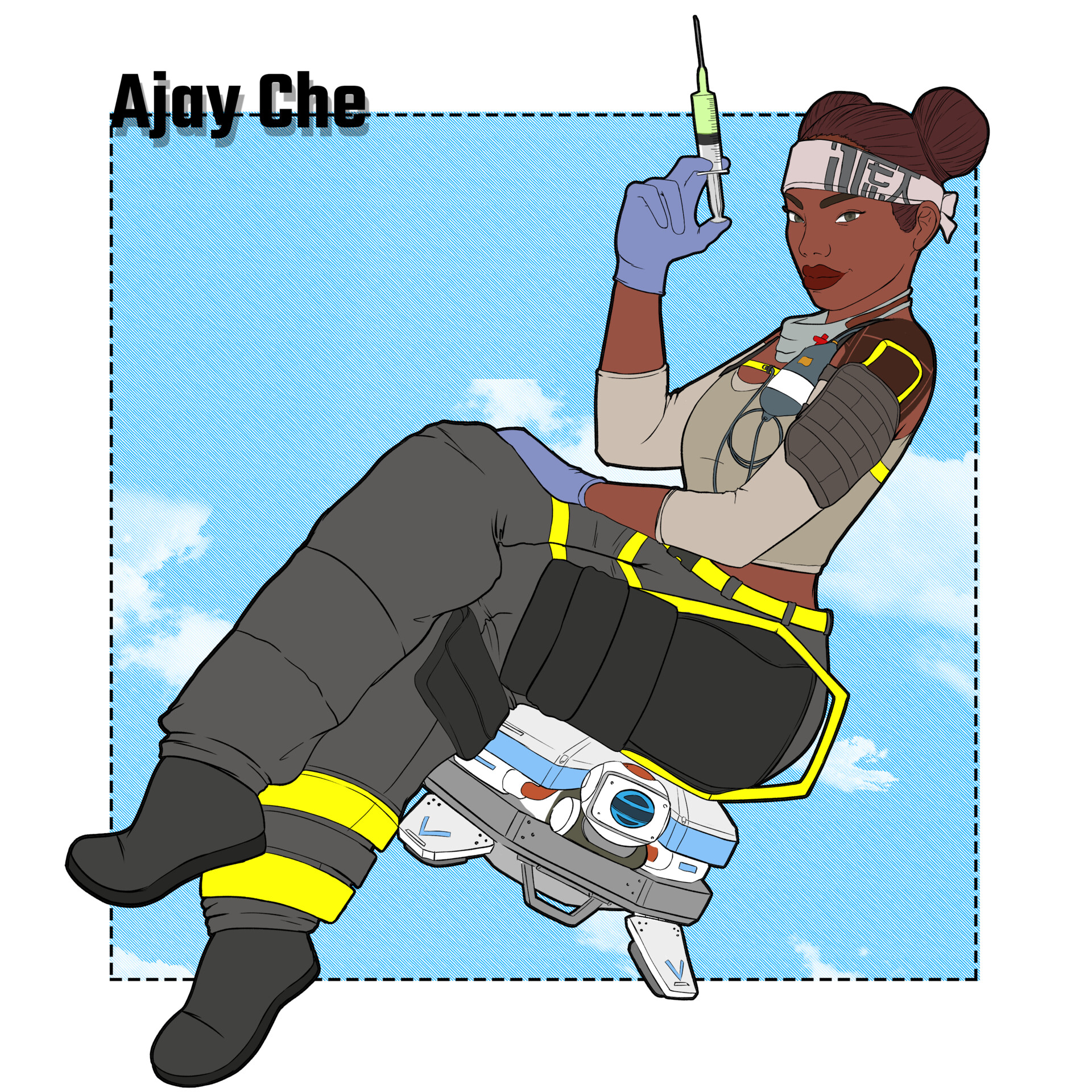 Artstation Ajay Che Lifeline Apex Legends Devin W