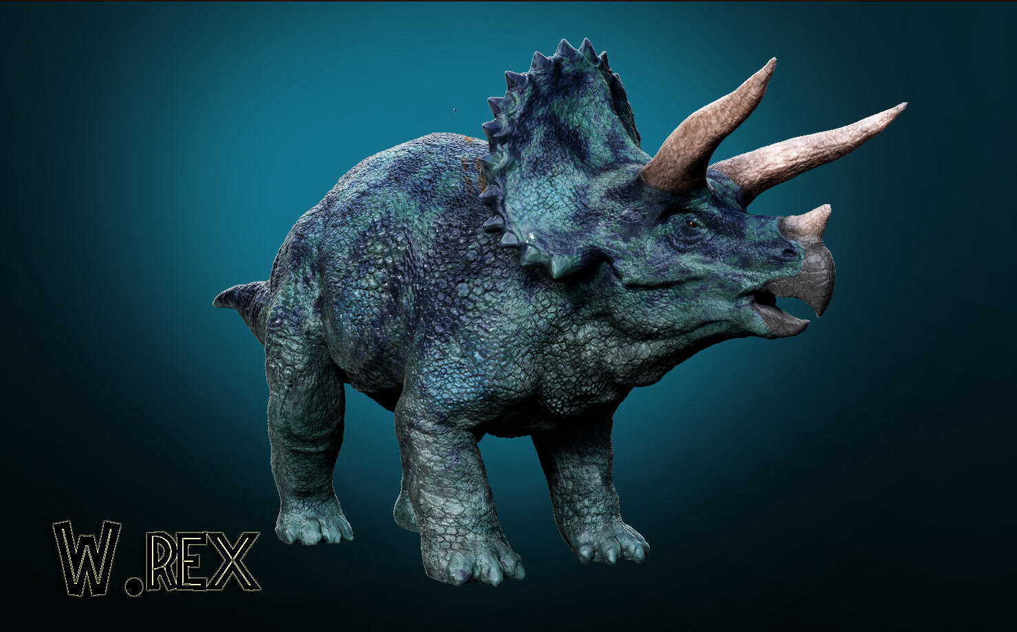 ArtStation - Triceratop jurassic park