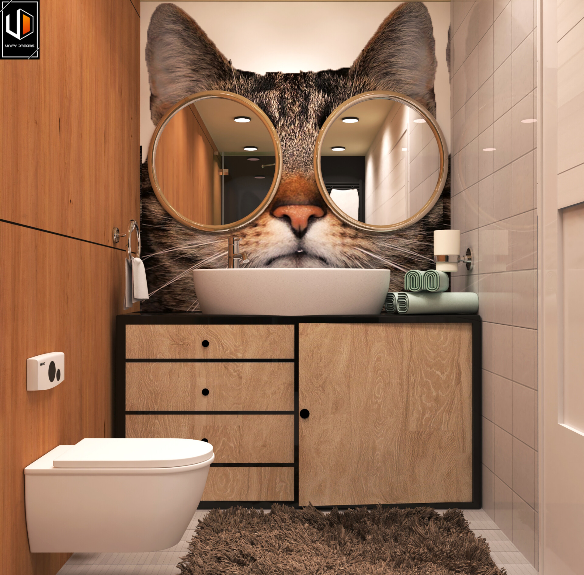 Cat toilet design sale