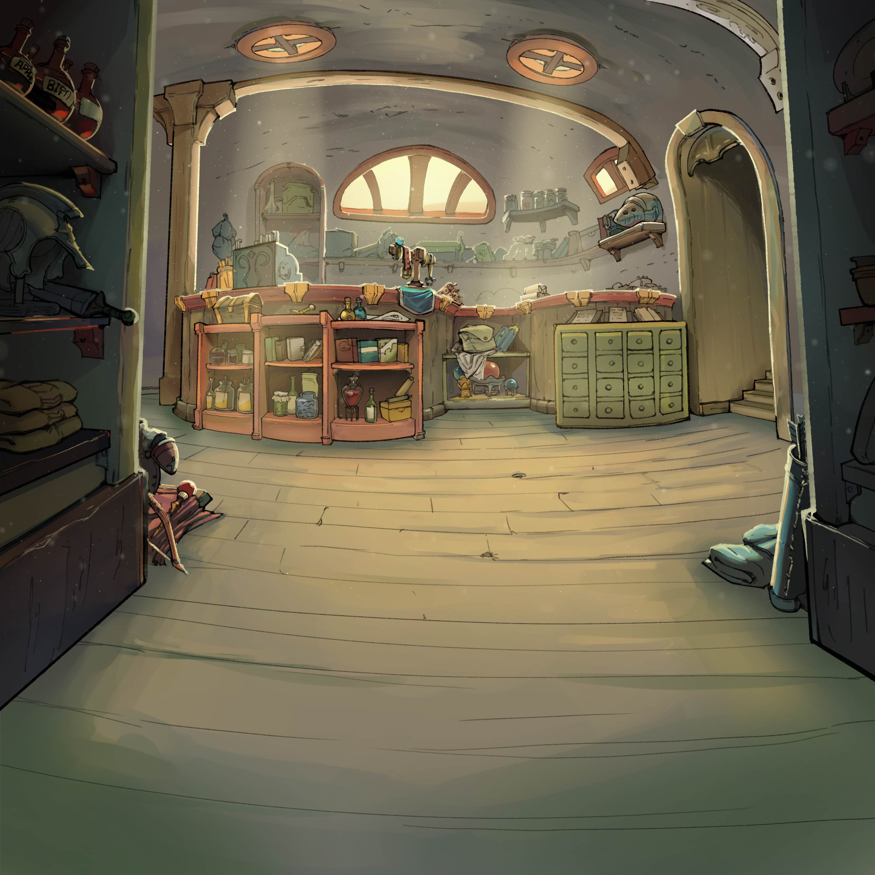 ArtStation - A Shop for a Mouse - Fantasy Background