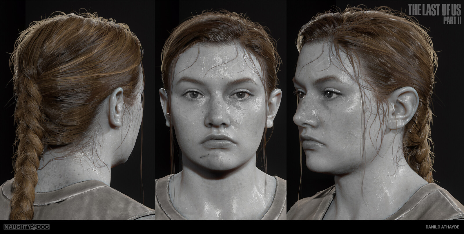 ArtStation - Abby`s hair Abby`s hair, Danilo Athayde
