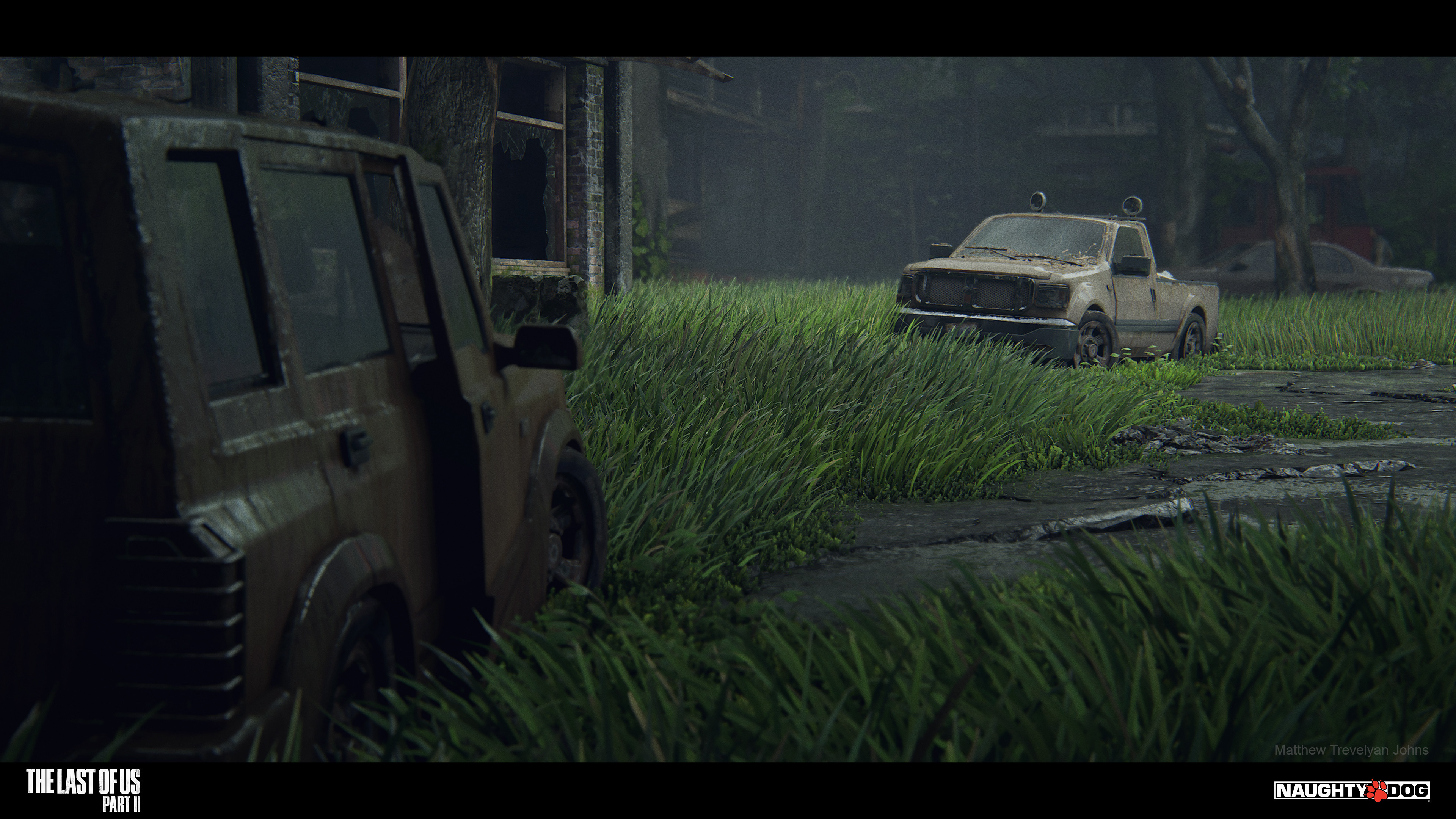 This intense combat area was populated with vehicles I created that were perfect cover for Ellie