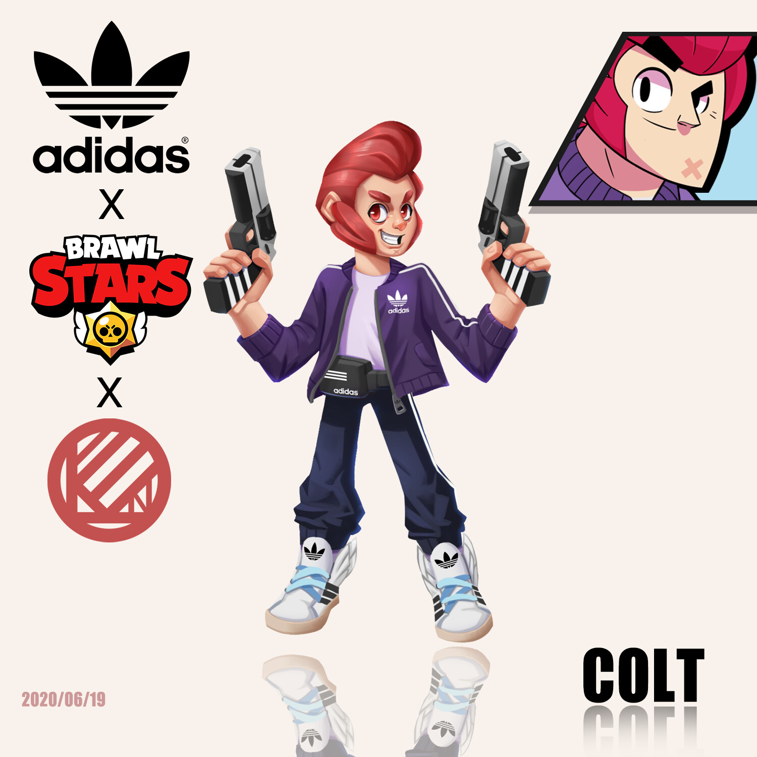 Artstation Colt Brawlstars X Adidas Leon Chen - brawl stars colt render