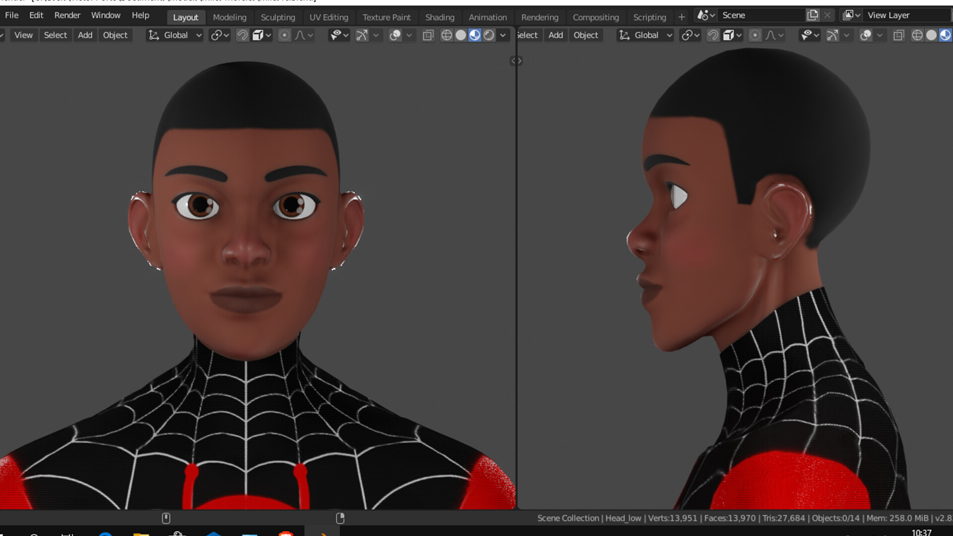 Artstation Spider Man Miles Morales 3d Fan Art Victor Hugo Pereira Porto Newsfirst look at miles morales suit menu (v.redd.it). spider man miles morales 3d fan art