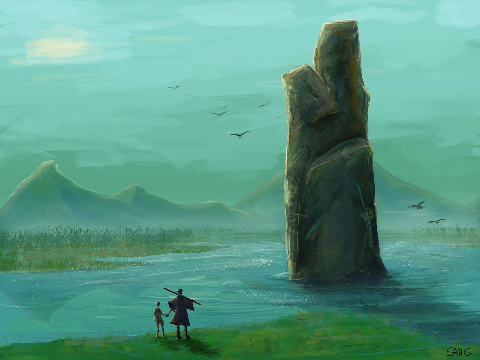 ArtStation - Big Rock and Little Rock