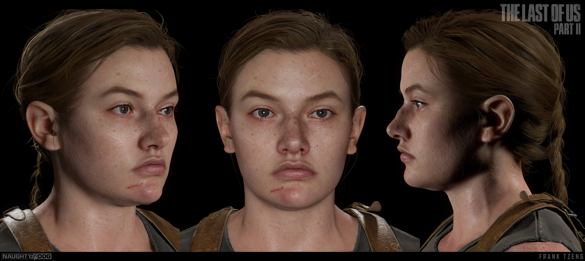 The Last of Us Part 2 Abby Real Life Model (face) 