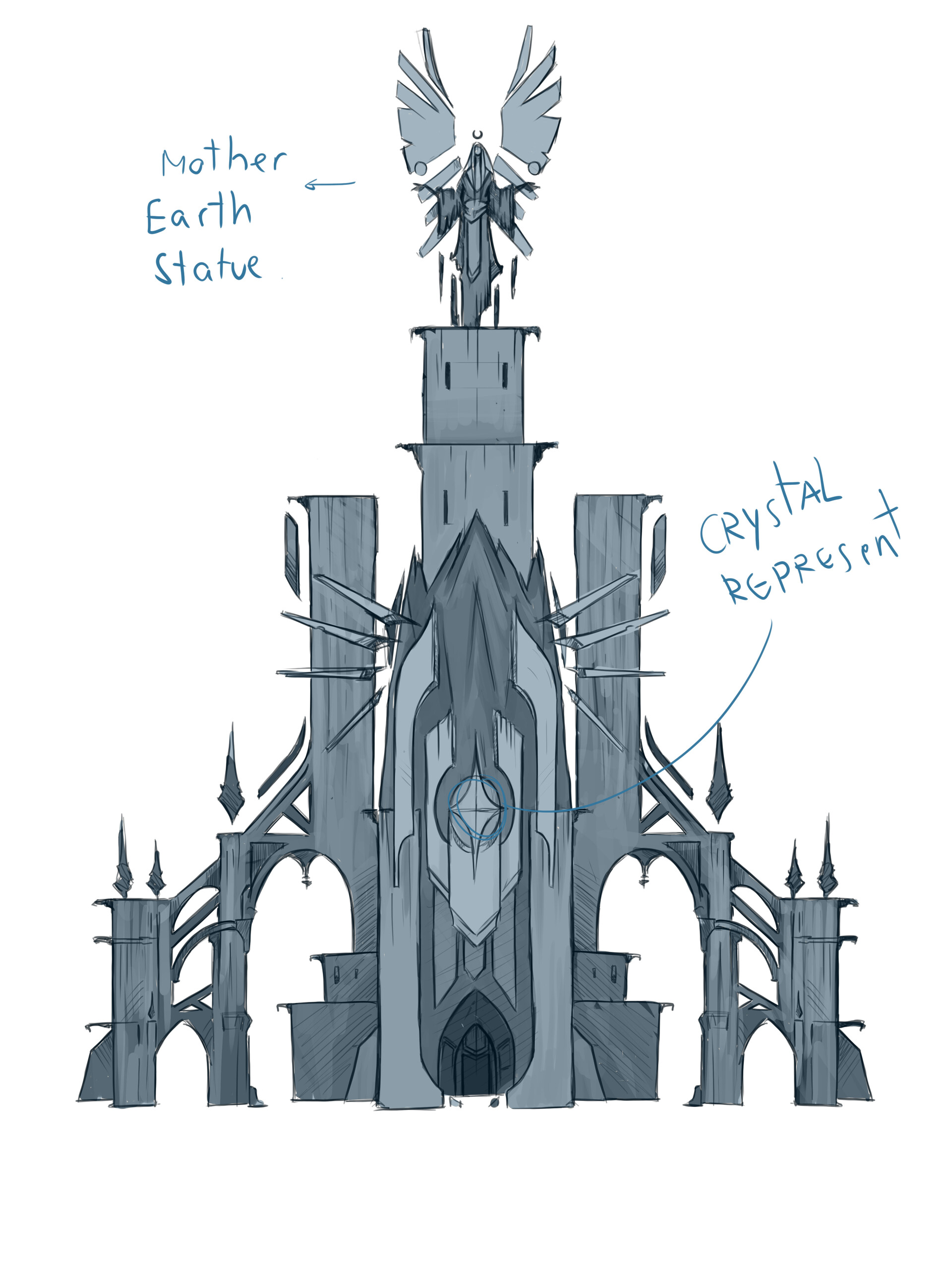 San Sagaz DARKSIDERS 2 CRYSTAL SPIRE FAN REDESIGN