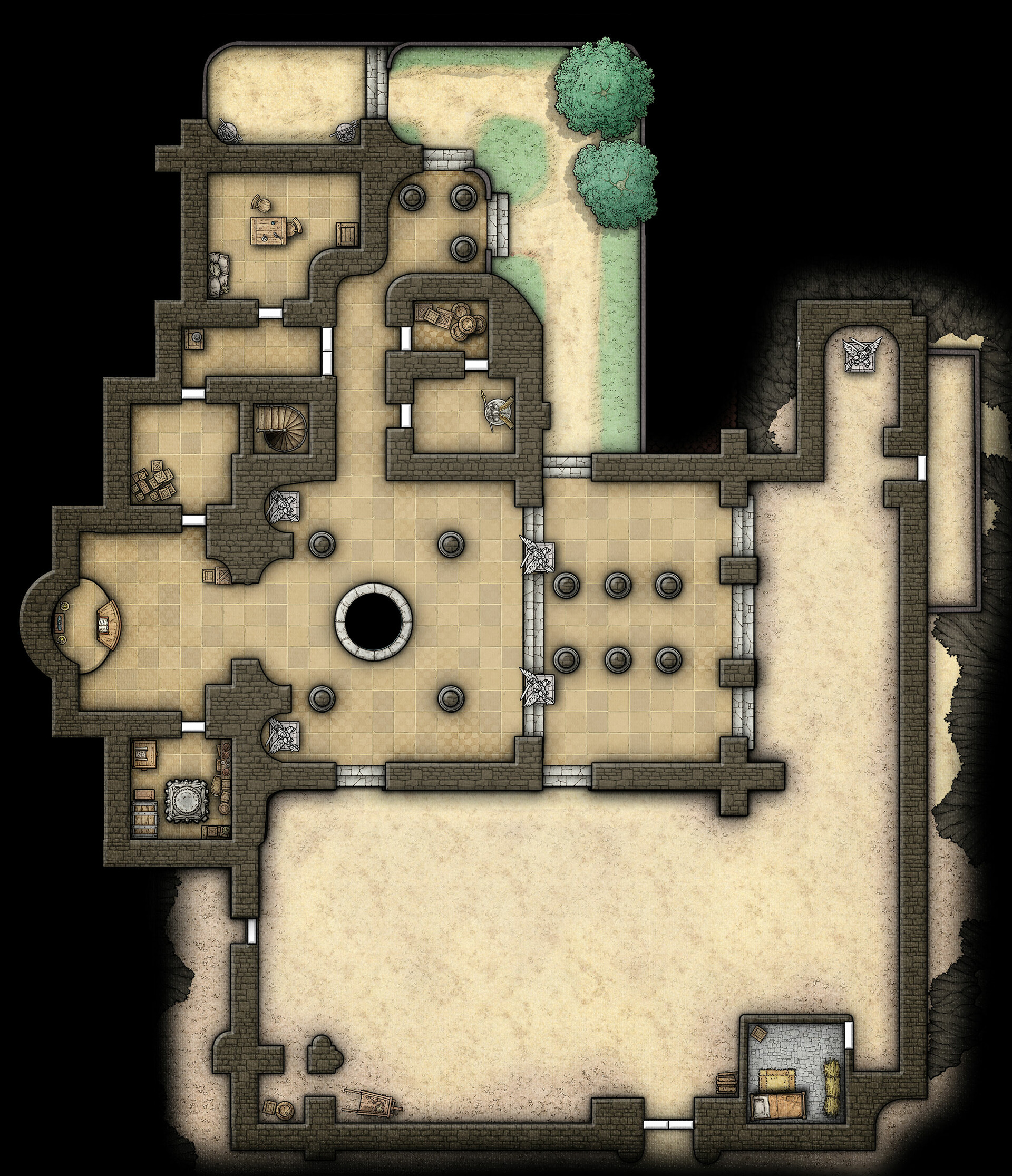 Maps On Fire - Desert Temple