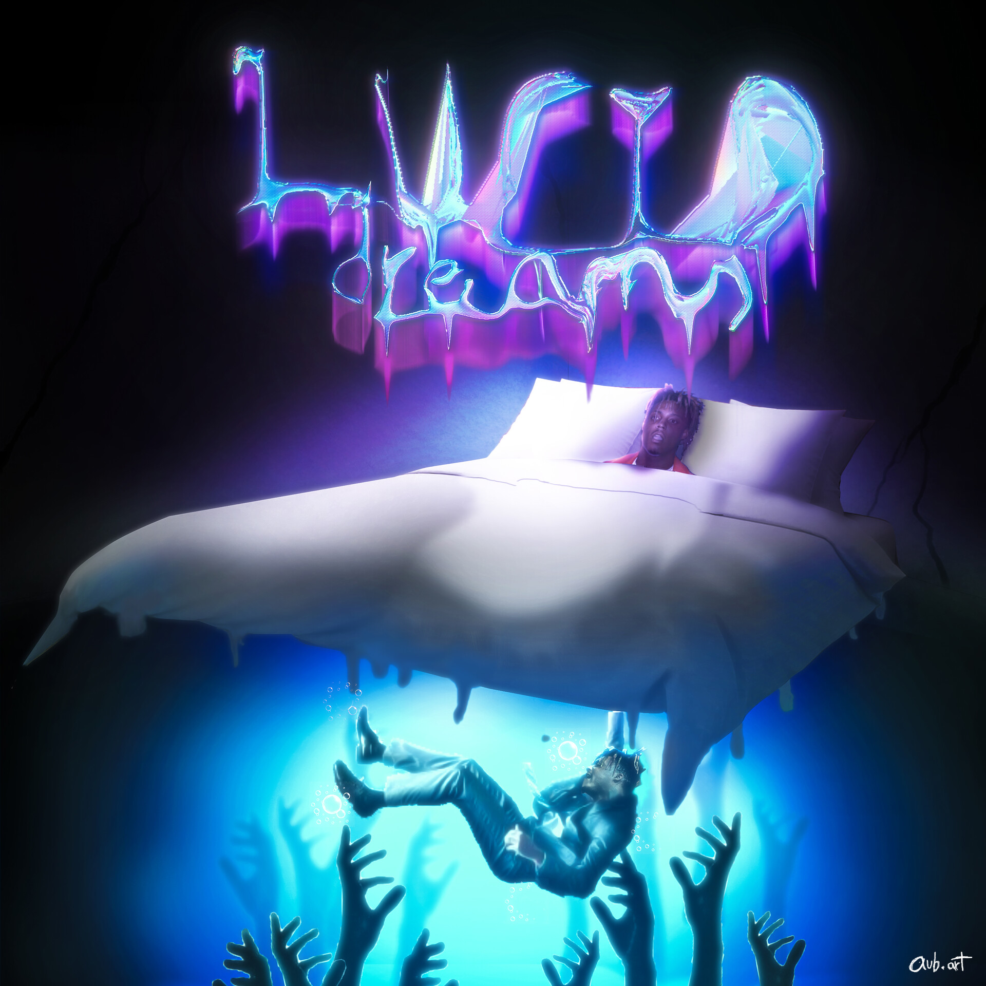 Artstation Lucid Dreams By Juice Wrld Cover Art Aub Art