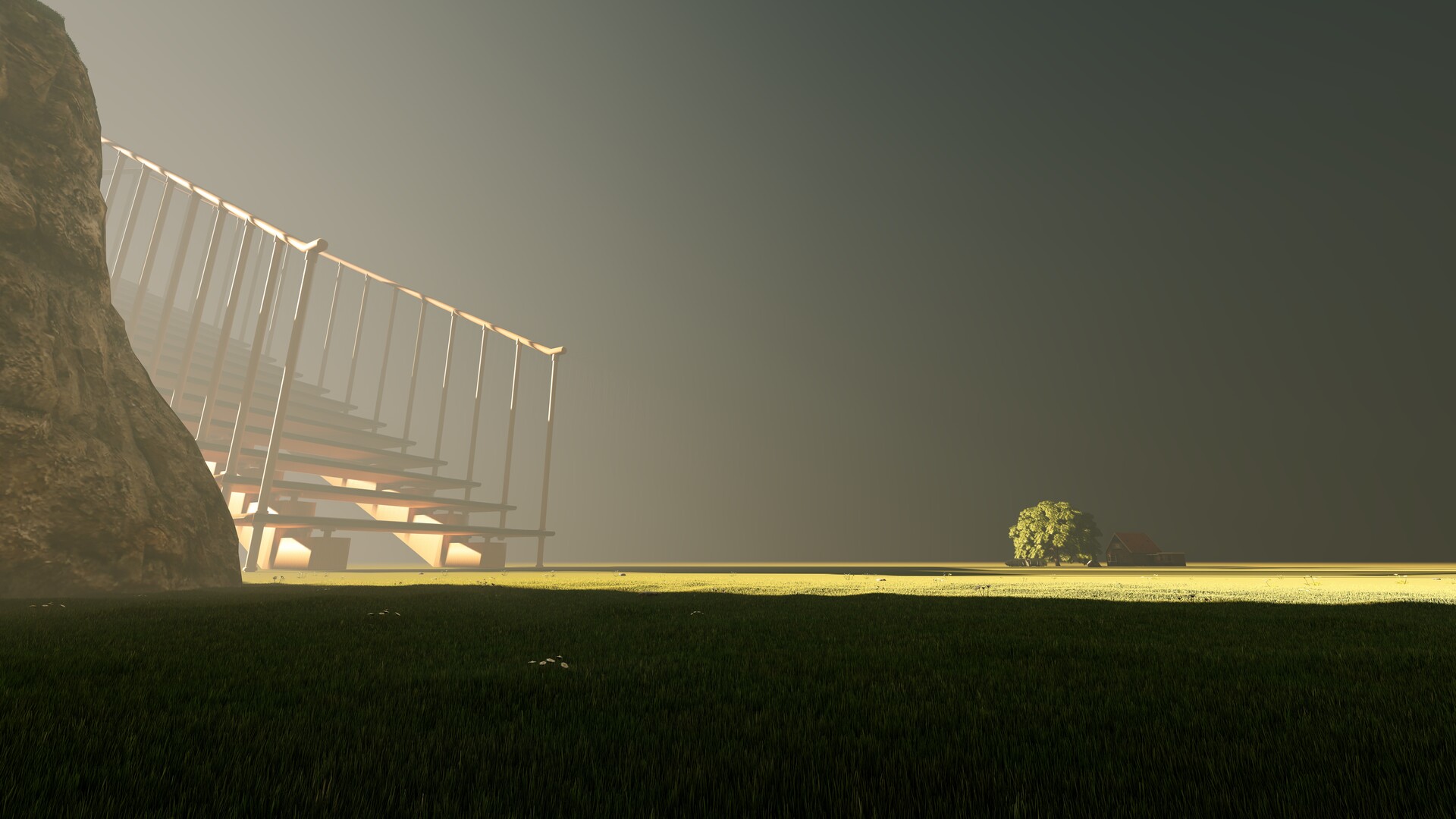 artstation under the sky green mist