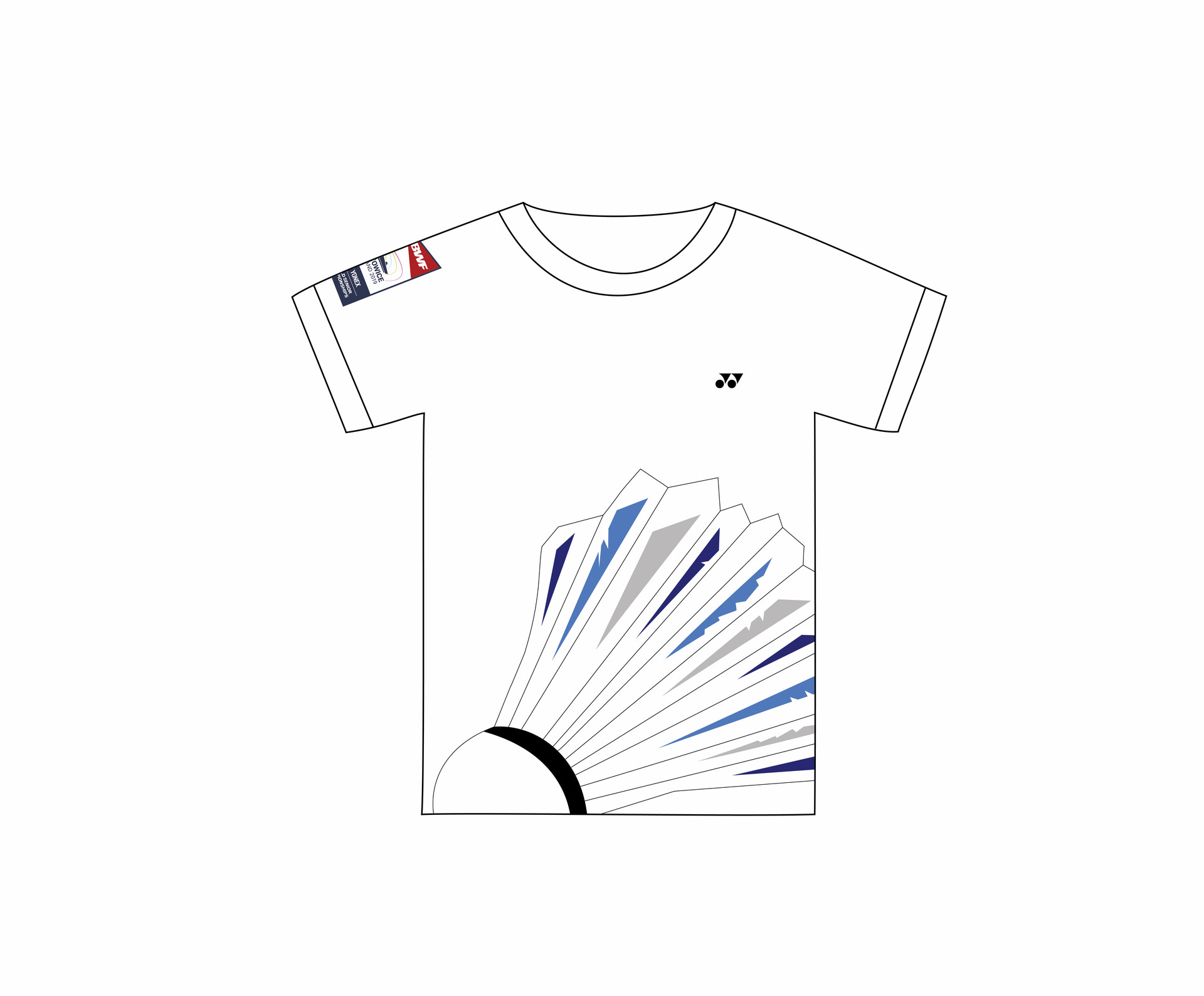 Badminton t shirt design store