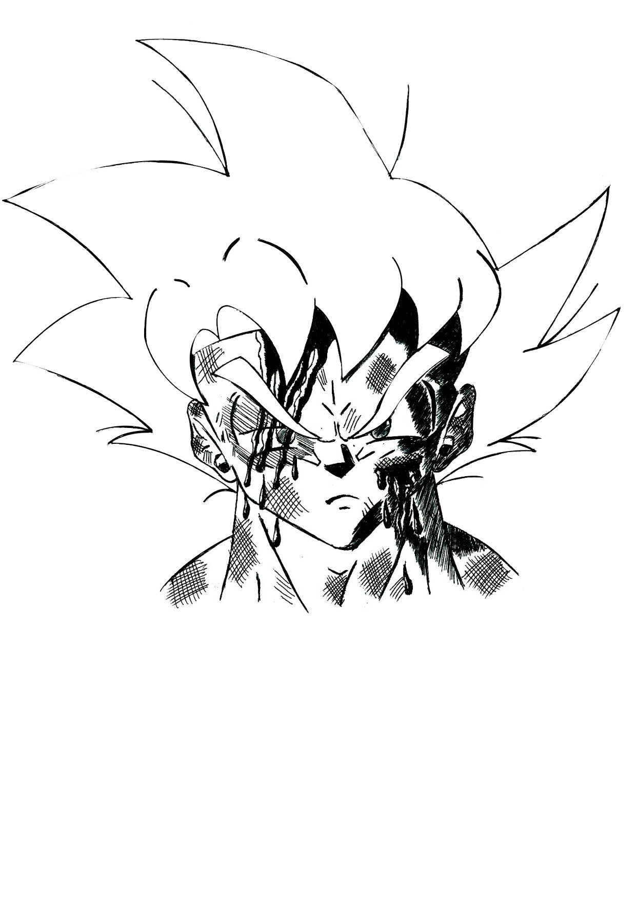 Desenhando o Goku instinto superior completo - Drawing Goku ( Dragon ball  super) 