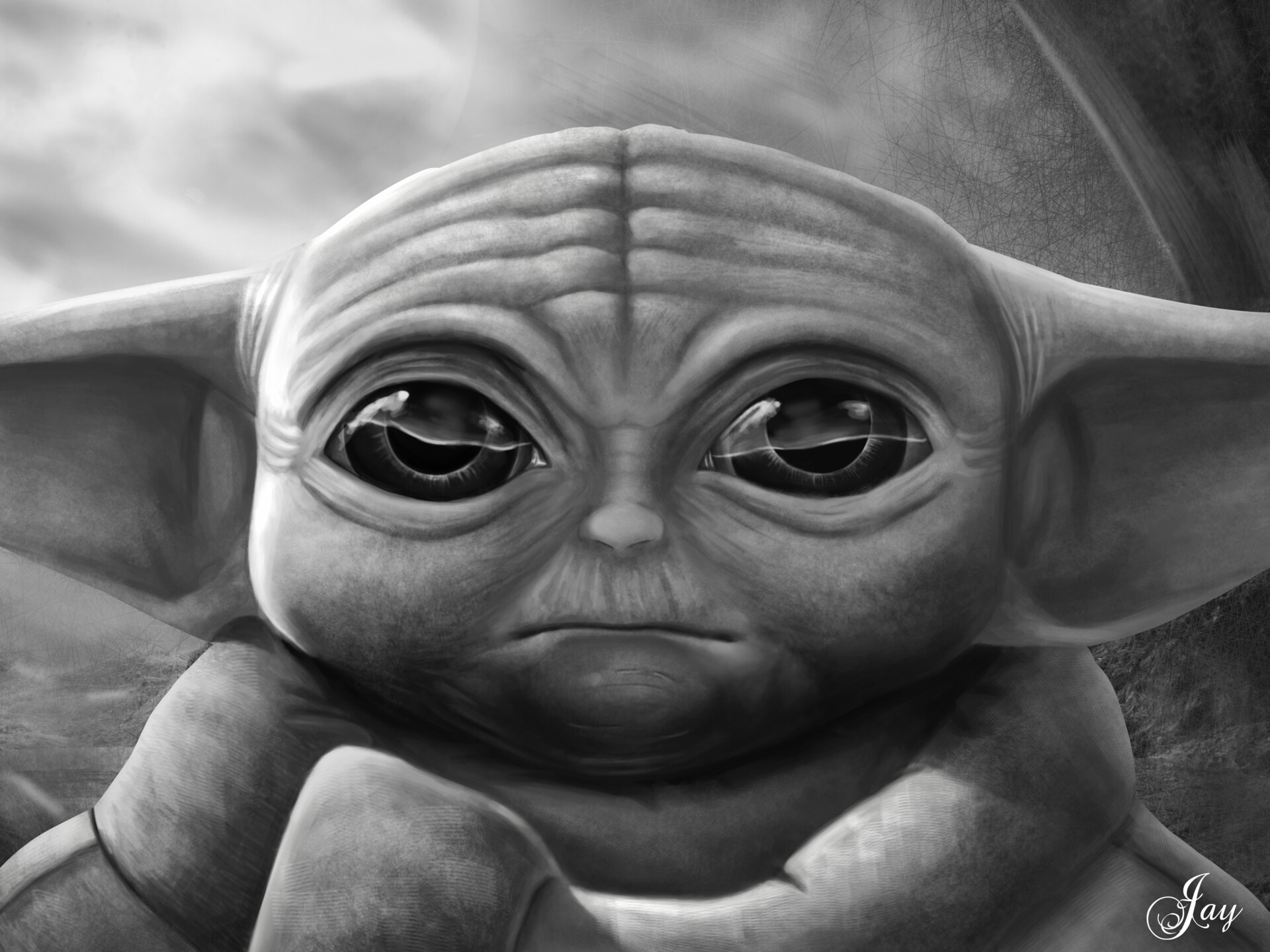 Artstation Mandalorian Baby Yoda