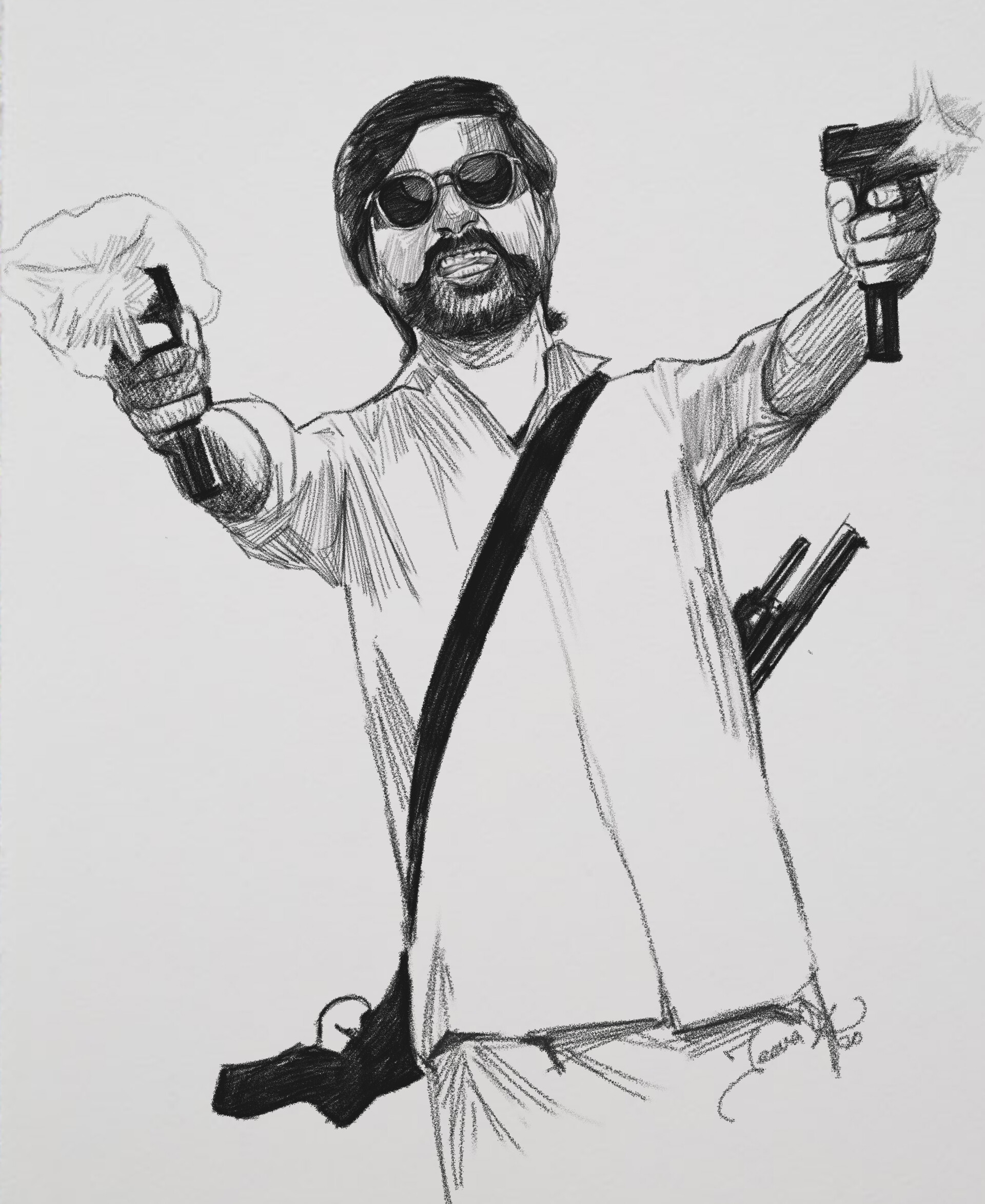 Artstation Jagame Thandhiram Movie Actor Dhanush In Pencil Sketch Jeeva Artist Influenced by her appreciation of anime, french comic art, and art. pencil sketch jeeva artist
