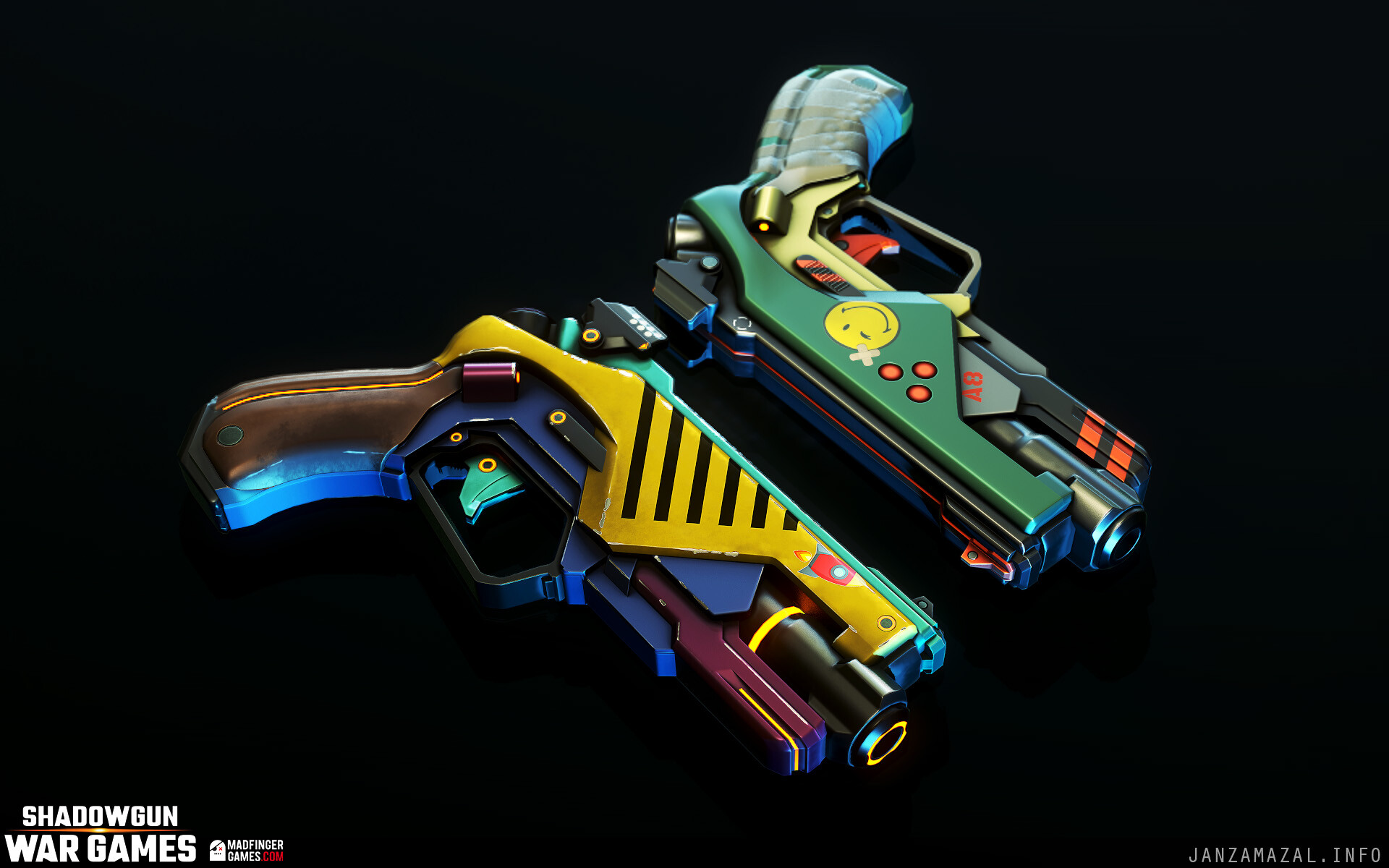 Artstation Jet S Apocalyptic Skins Pistols Shadowgun War Games Jan Zamazal