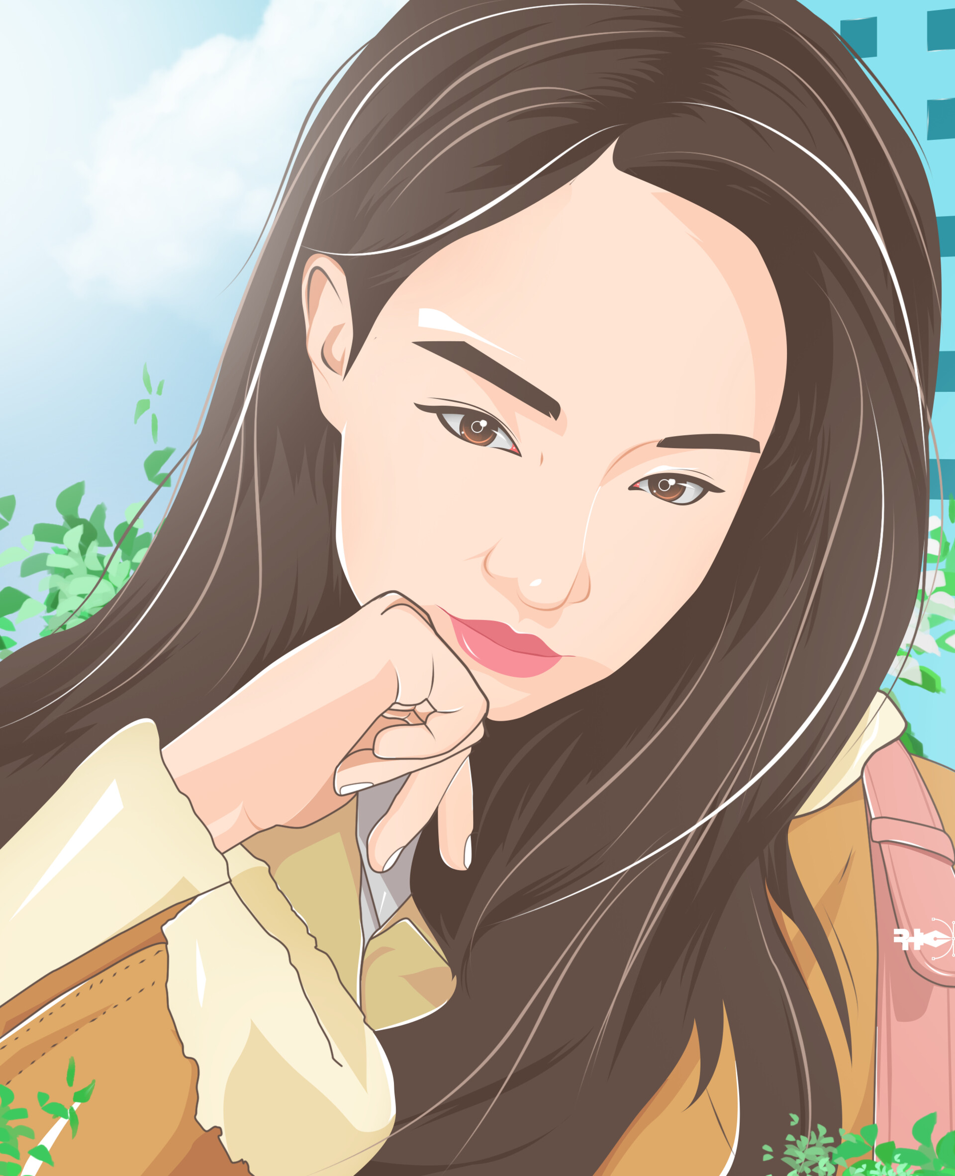 Raymond Hinaloc Jennie Blackpink Anime Style