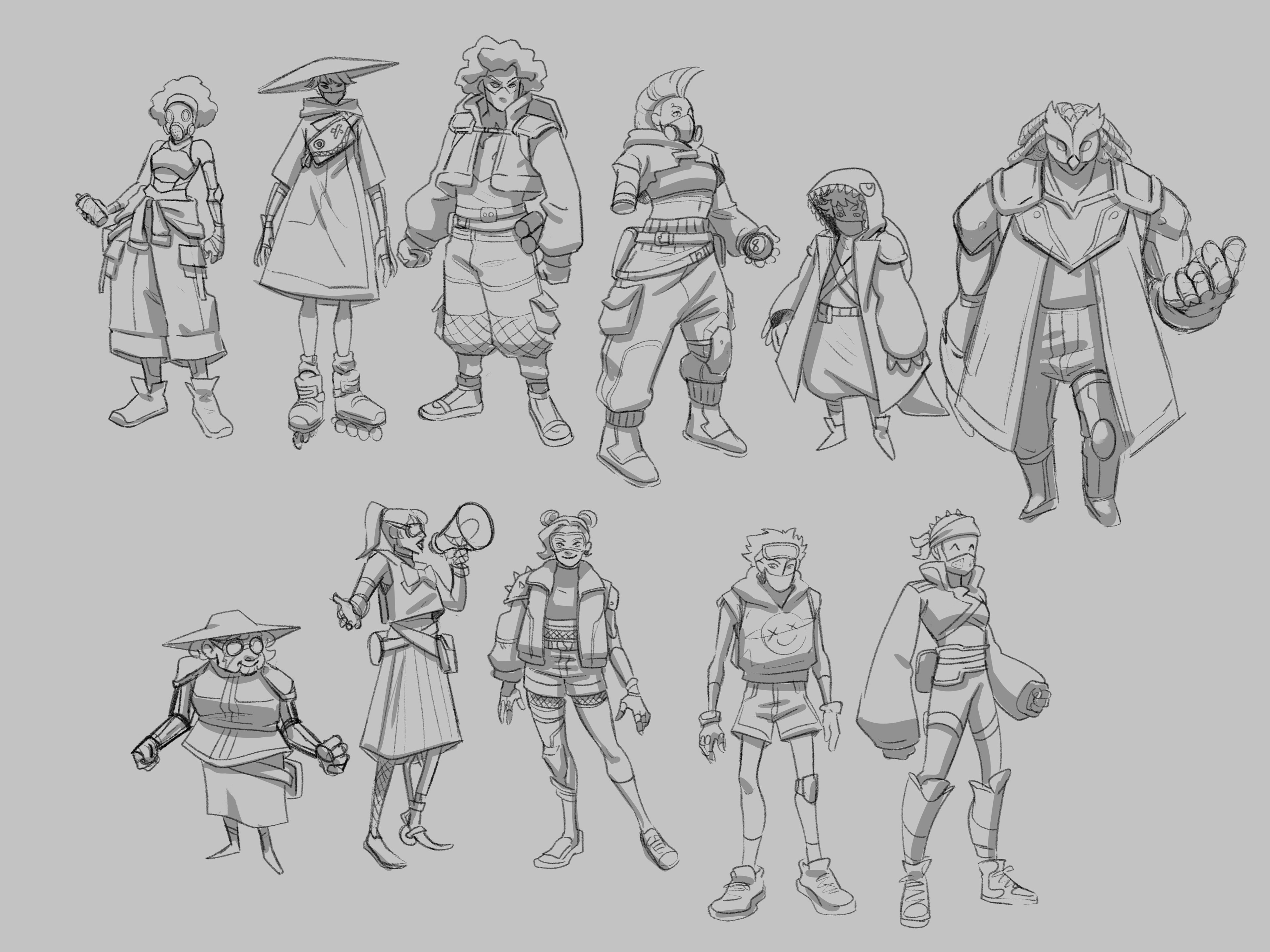 Character Thumbnails for the Rebel Team.