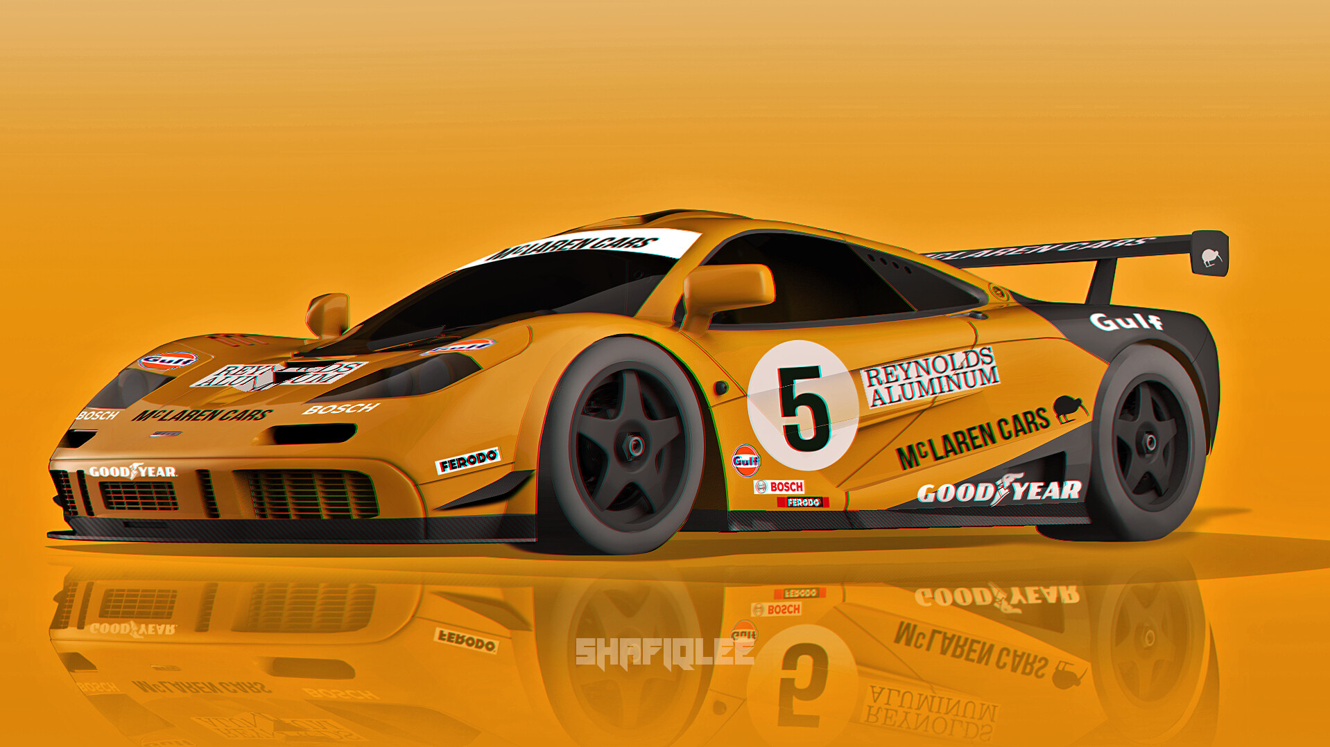 Shafiq Lee Mclaren F1 Classic Orange Livery