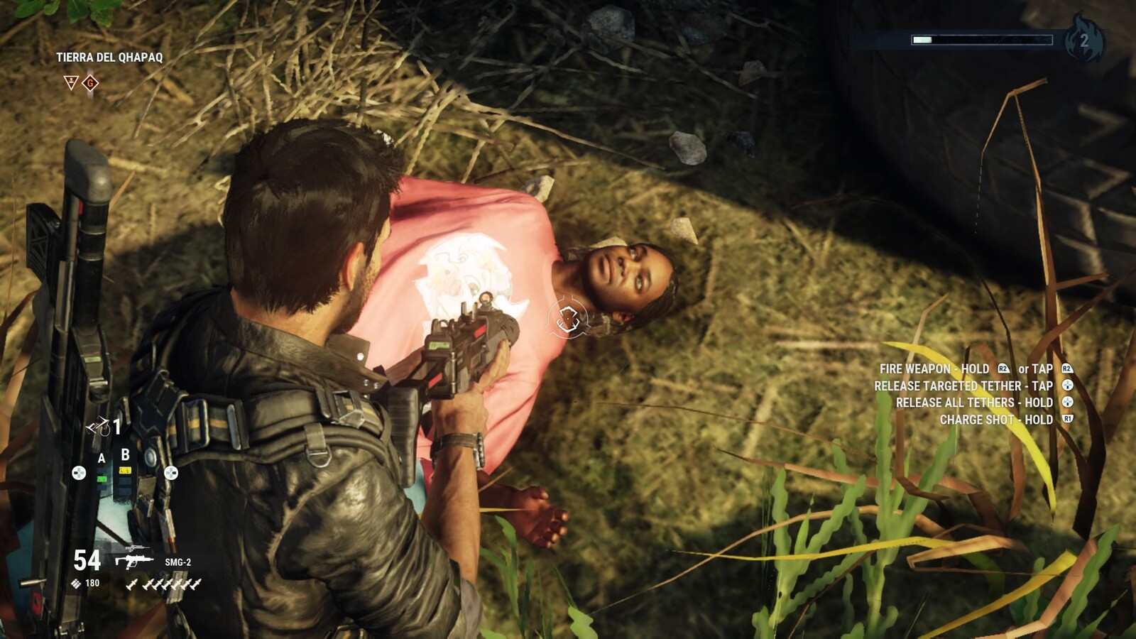 In game model shot in the head.