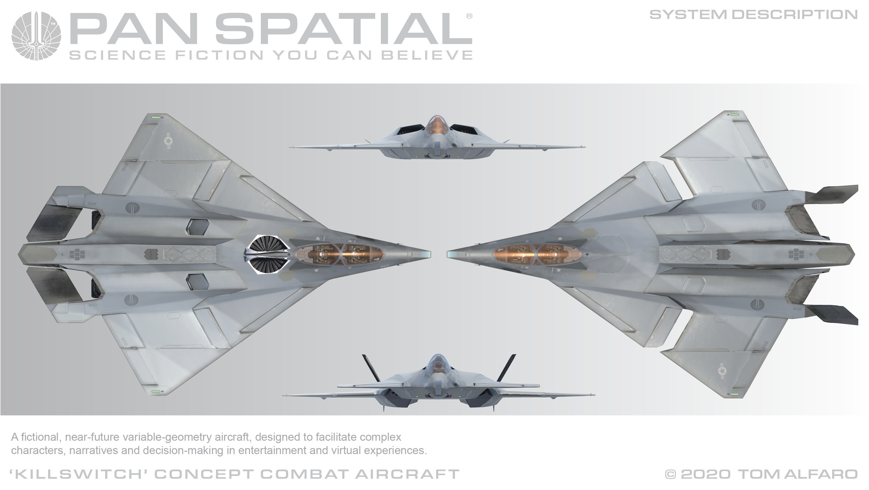 PAN SPATIAL Aerospace Concept Design - Killswitch Concept Combat Aircraft  part 5