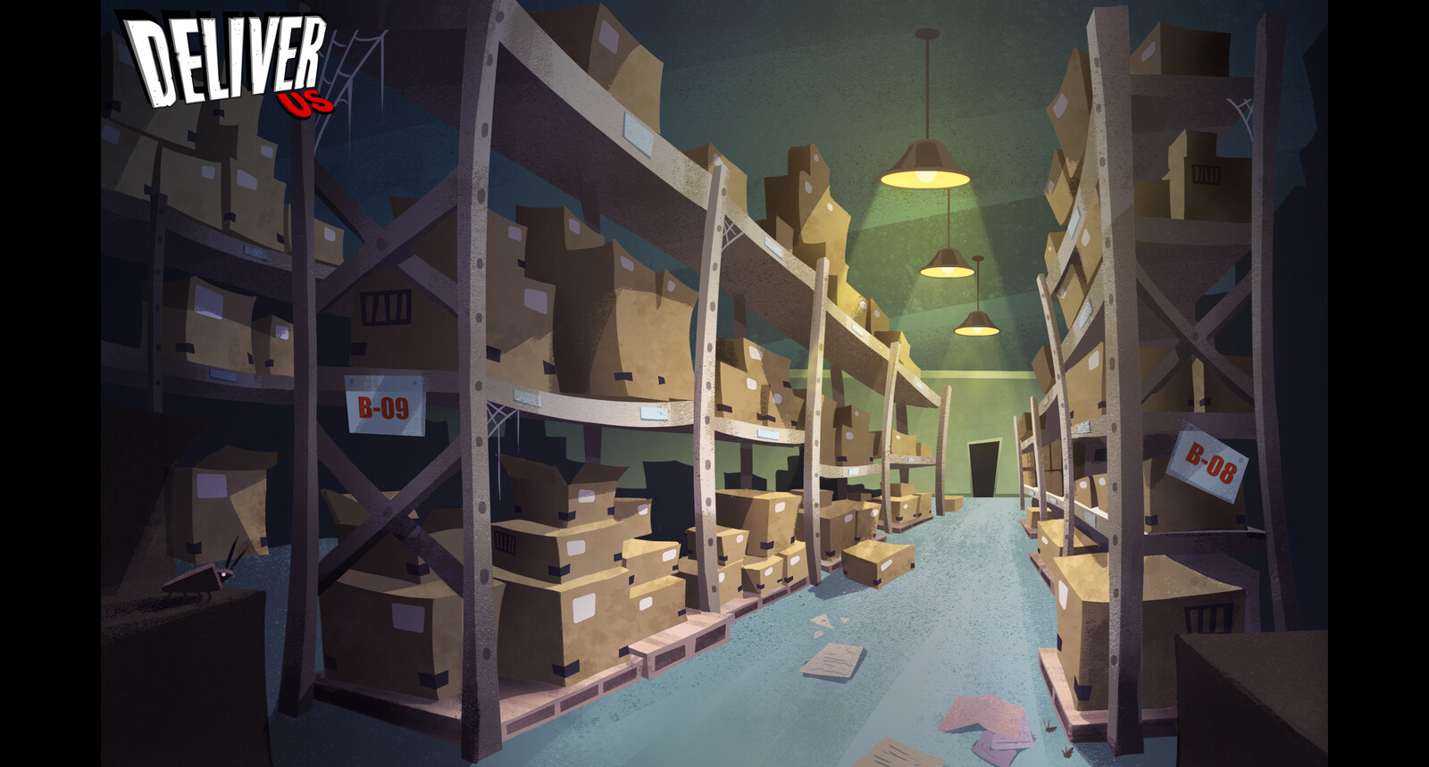 Deliver Us Warehouse Background