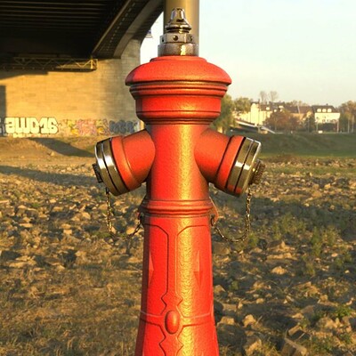 Dennis haupt 3dhaupt fire hydrant vag nova 1885 modled and textured by 3dhaupt in blender 2 80 retextured in blender 2 831 9