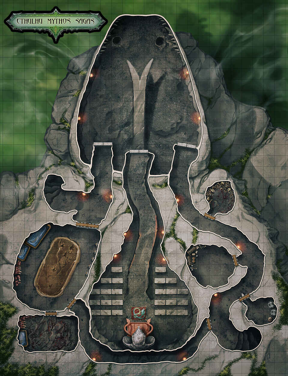 Snake Head Temple Map