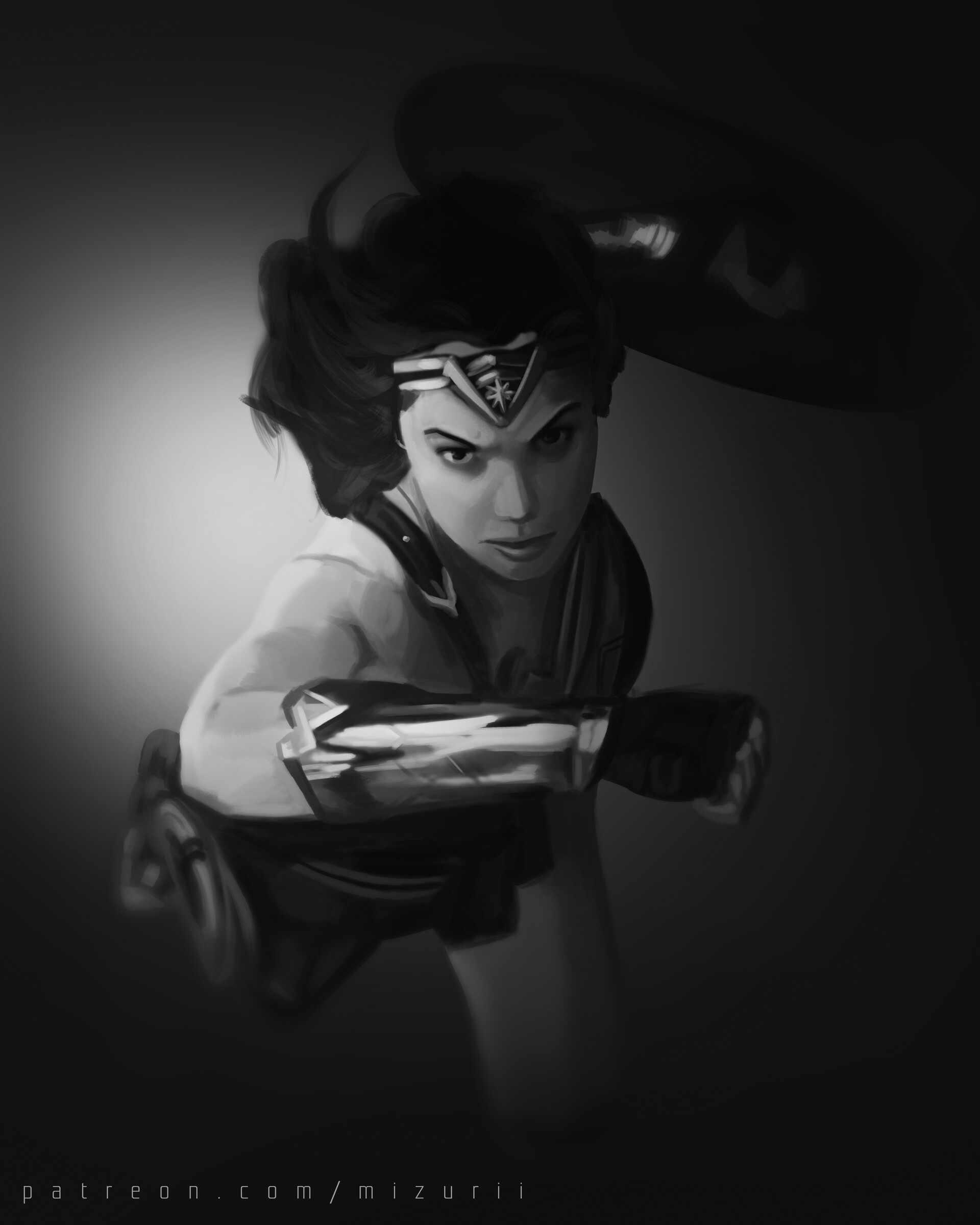 Mizuri Au Gal Gadot Wonder Woman Painting