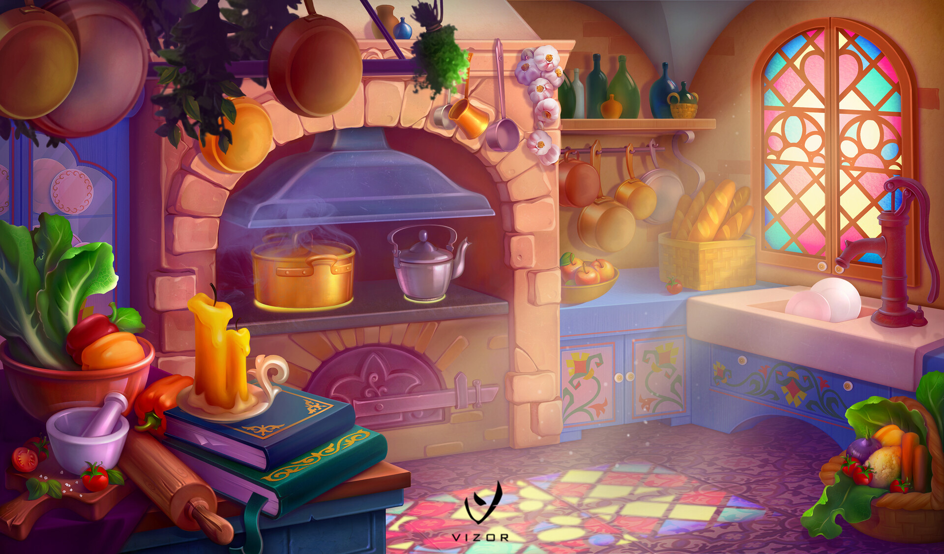 Artstation Royal Kitchen For Knights Brides Games Tatsiana Ulasevich