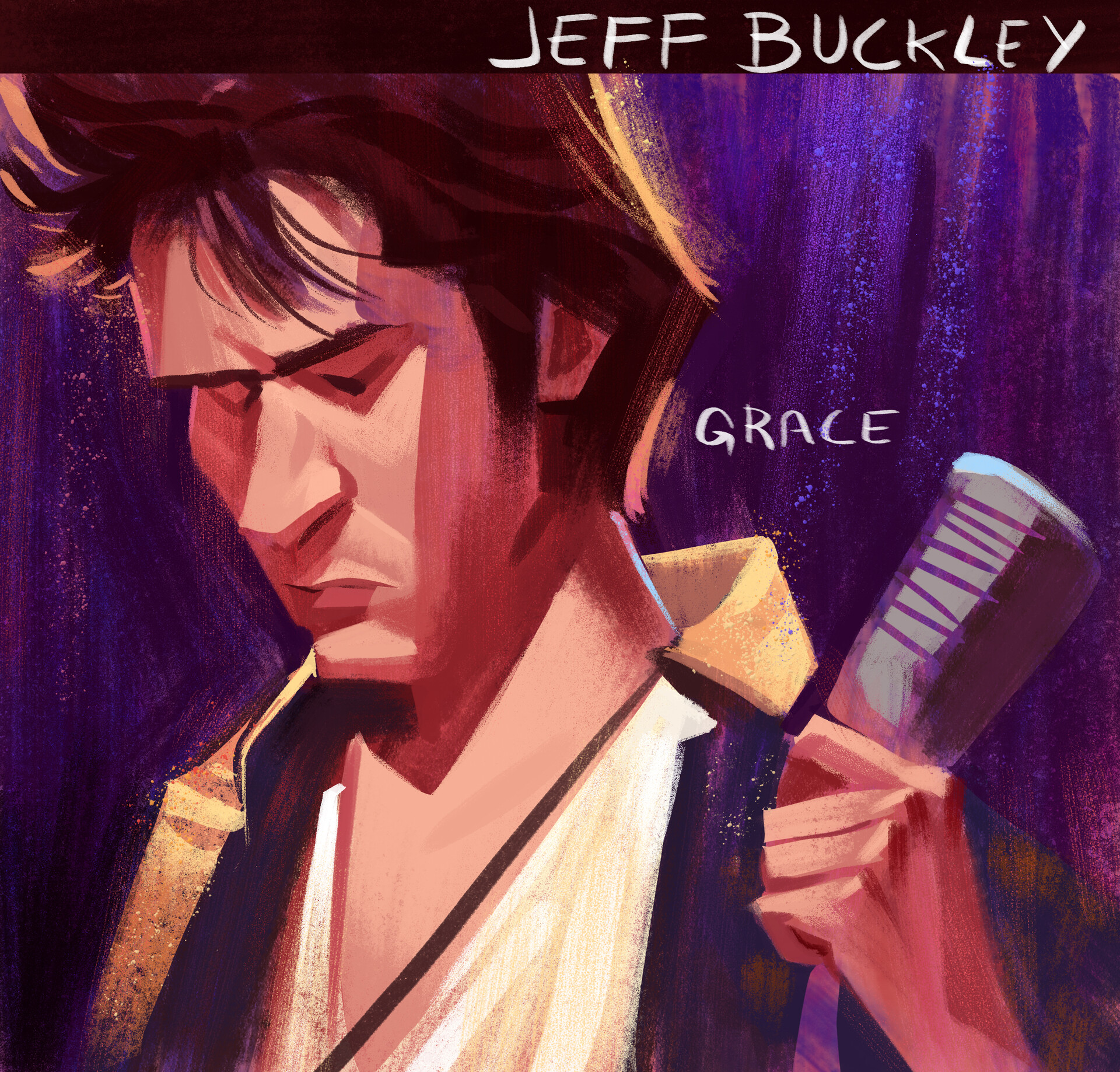 Jeff Buckley Grace Giclee Canvas Album Cover Art Picture 