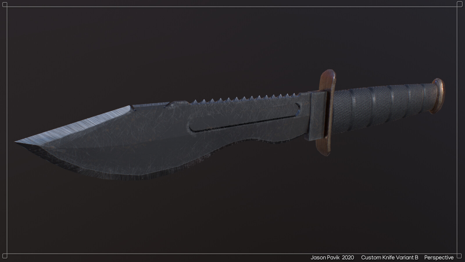 Painted Steel Blade with Rubber Grip