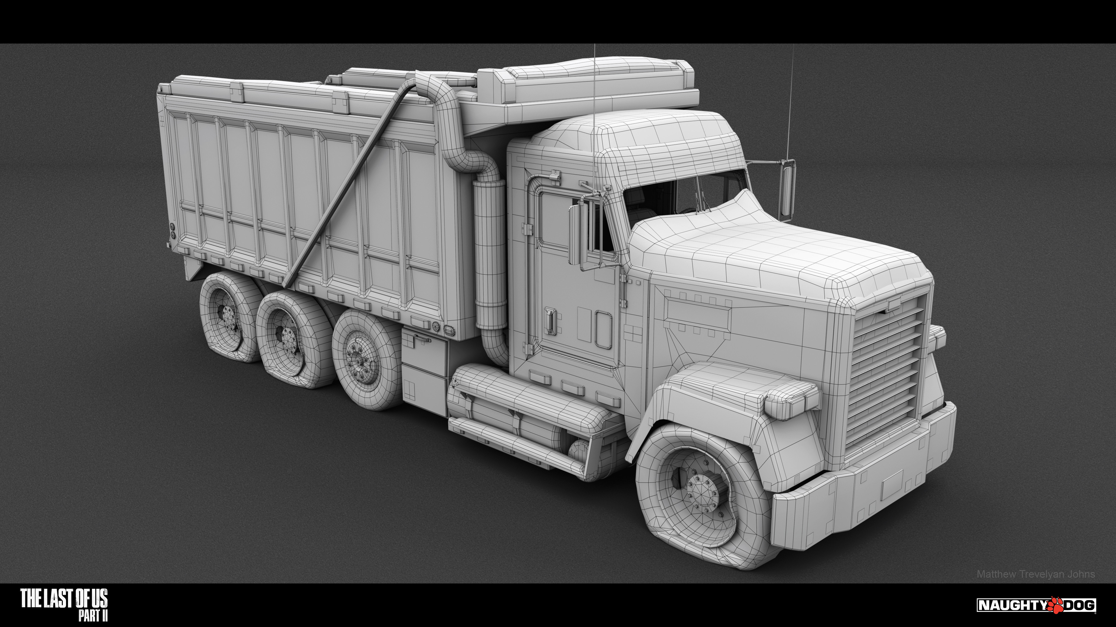 This is a good example of on of the 'snow-kits', these meshes would sit on top of the vehicles and the dithered blending shader feature would soften all points at which they intersected with the vehicle...(Thanks to Steven Tang for that amazing feature!)