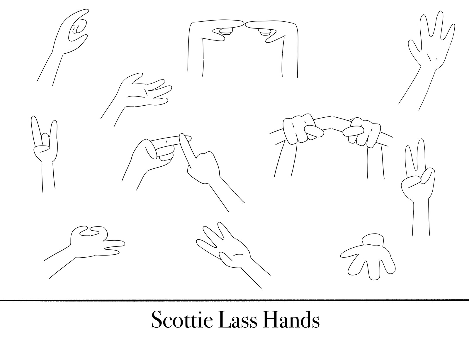 Scottie Lass -- Hand Gestures