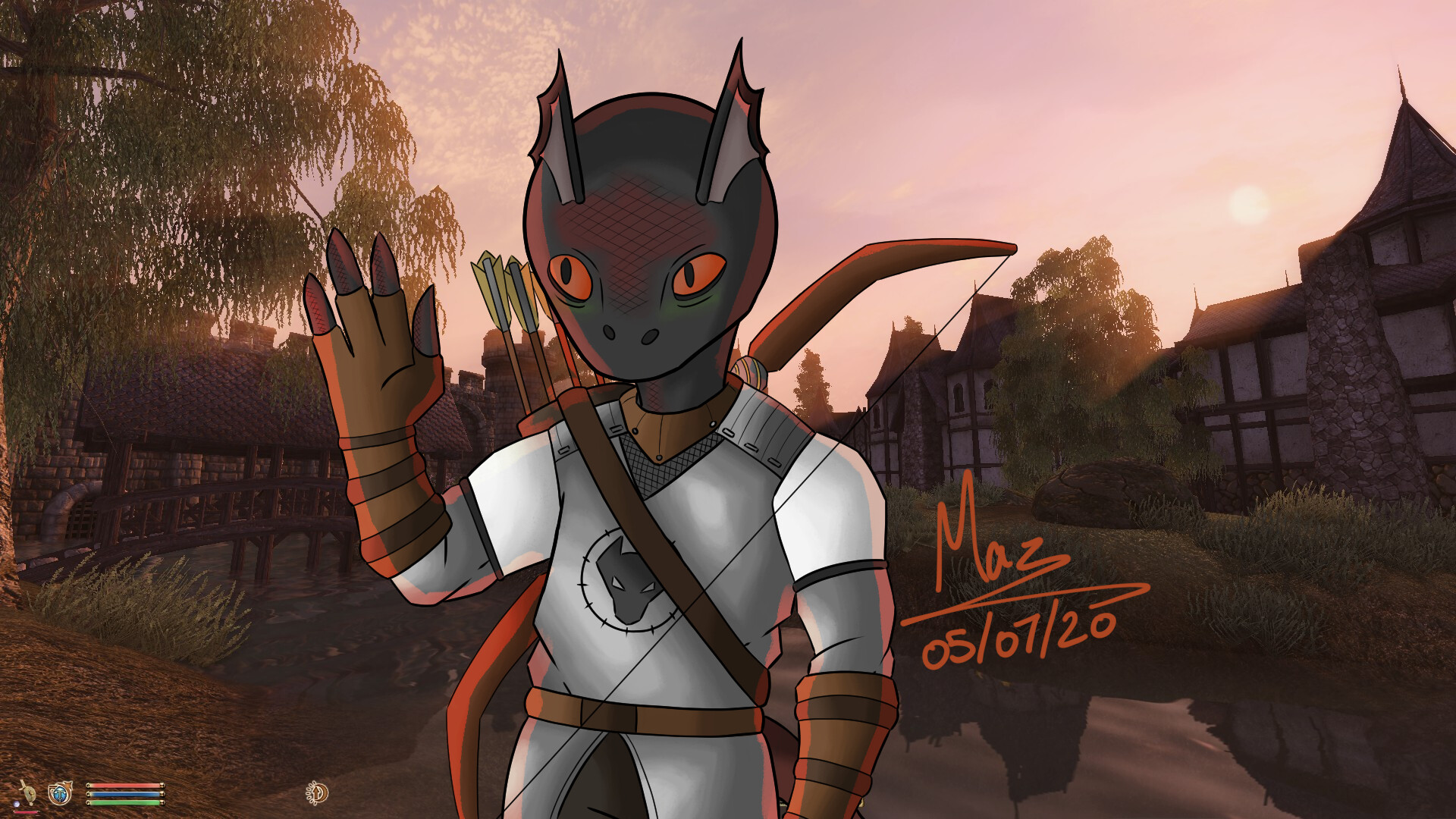 Maz - My Oblivion Argonian Character